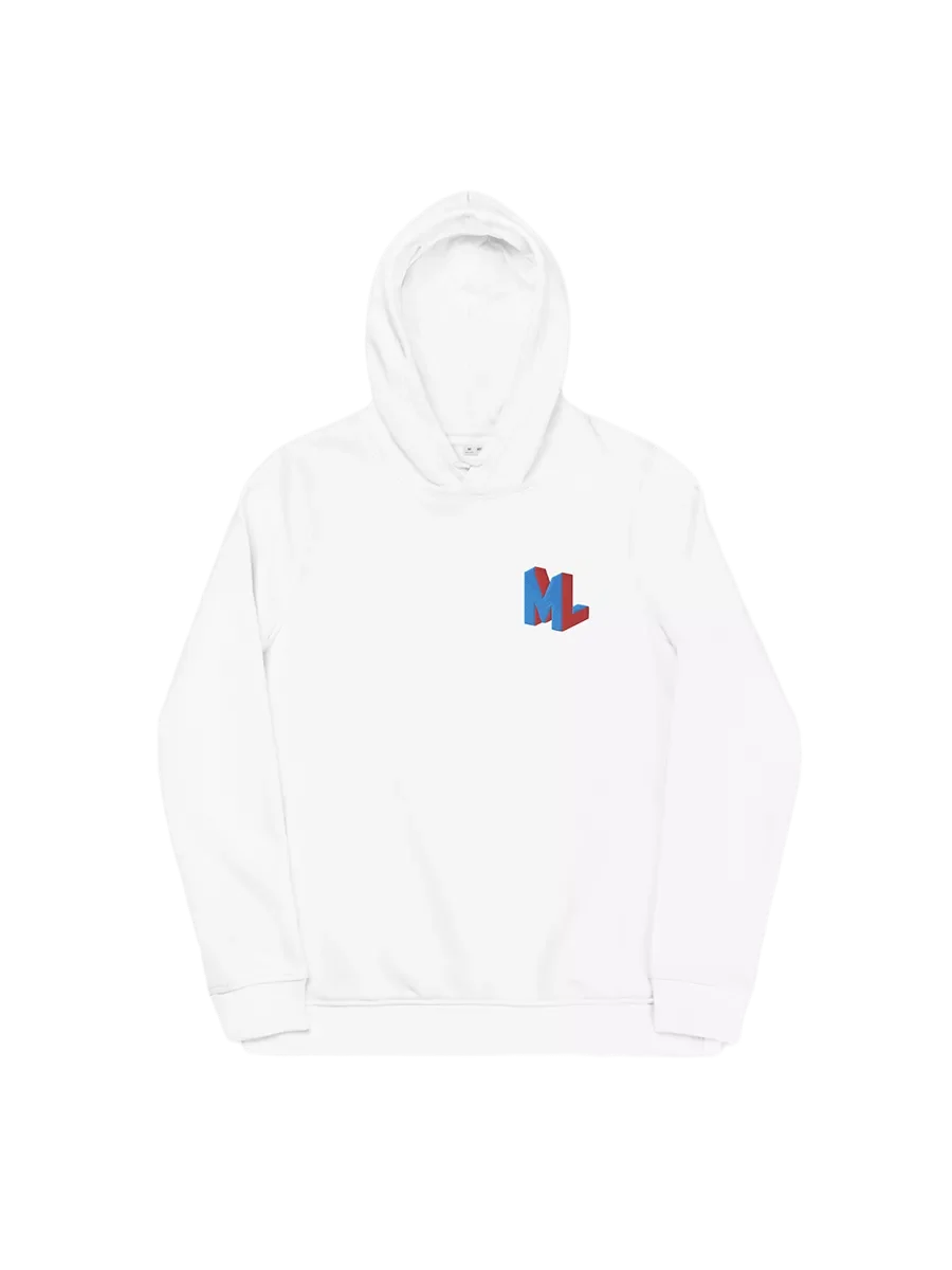 Embroidered Initials - Fitted Eco Hoodie product image (1)