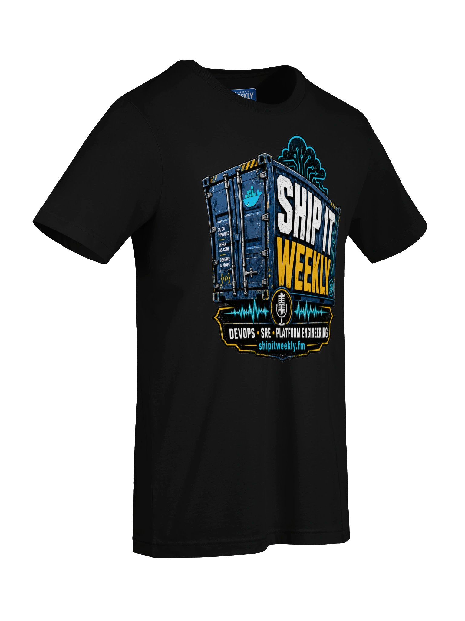 Containerized Chaos | Ship It Weekly DevOps Tee product image (35)
