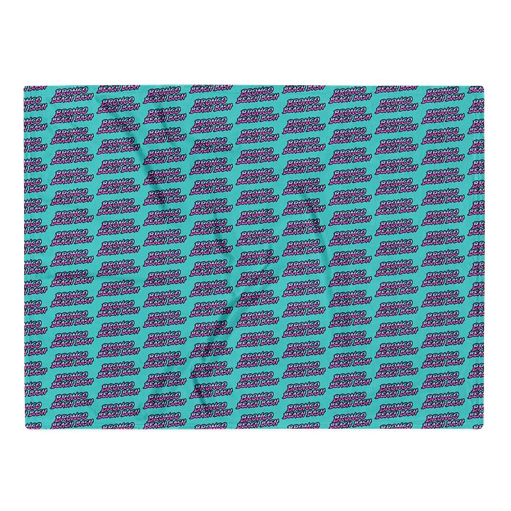 2026 Bronco Beach Bash OBX / Destination Bigfoot Bronco Collab Throw Blanket Dark Turquiose (Multiple Sizes Available) product image (2)