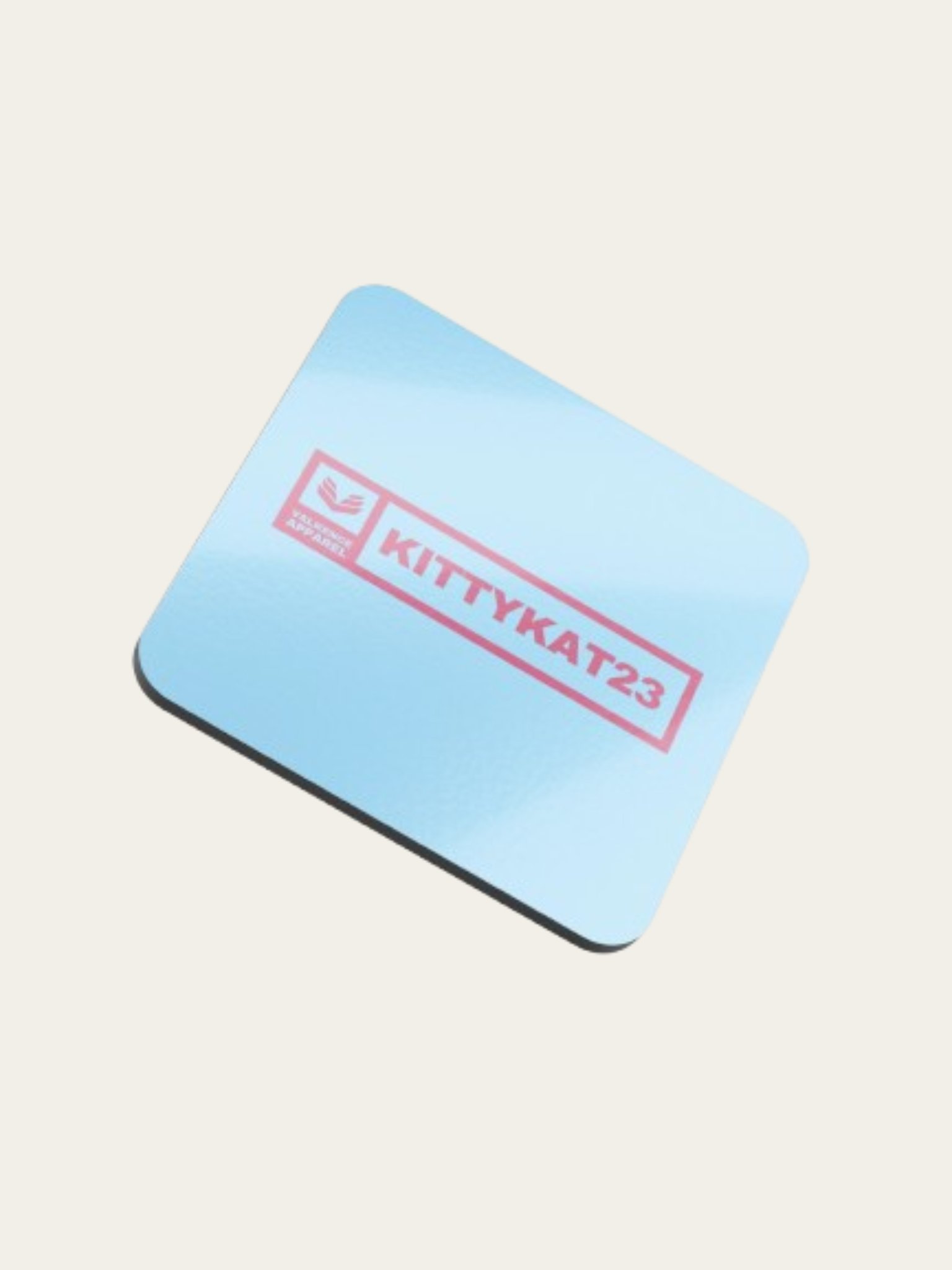 Kittykat23 Cork Coaster - Light Blue product image (1)