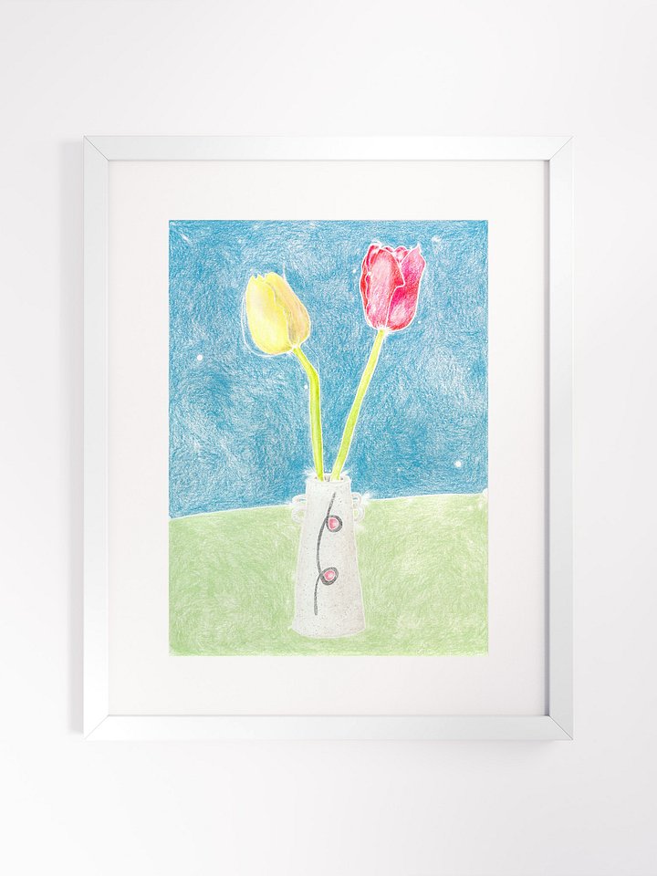 Two Tulips 03.08.12 print framed product image (1)