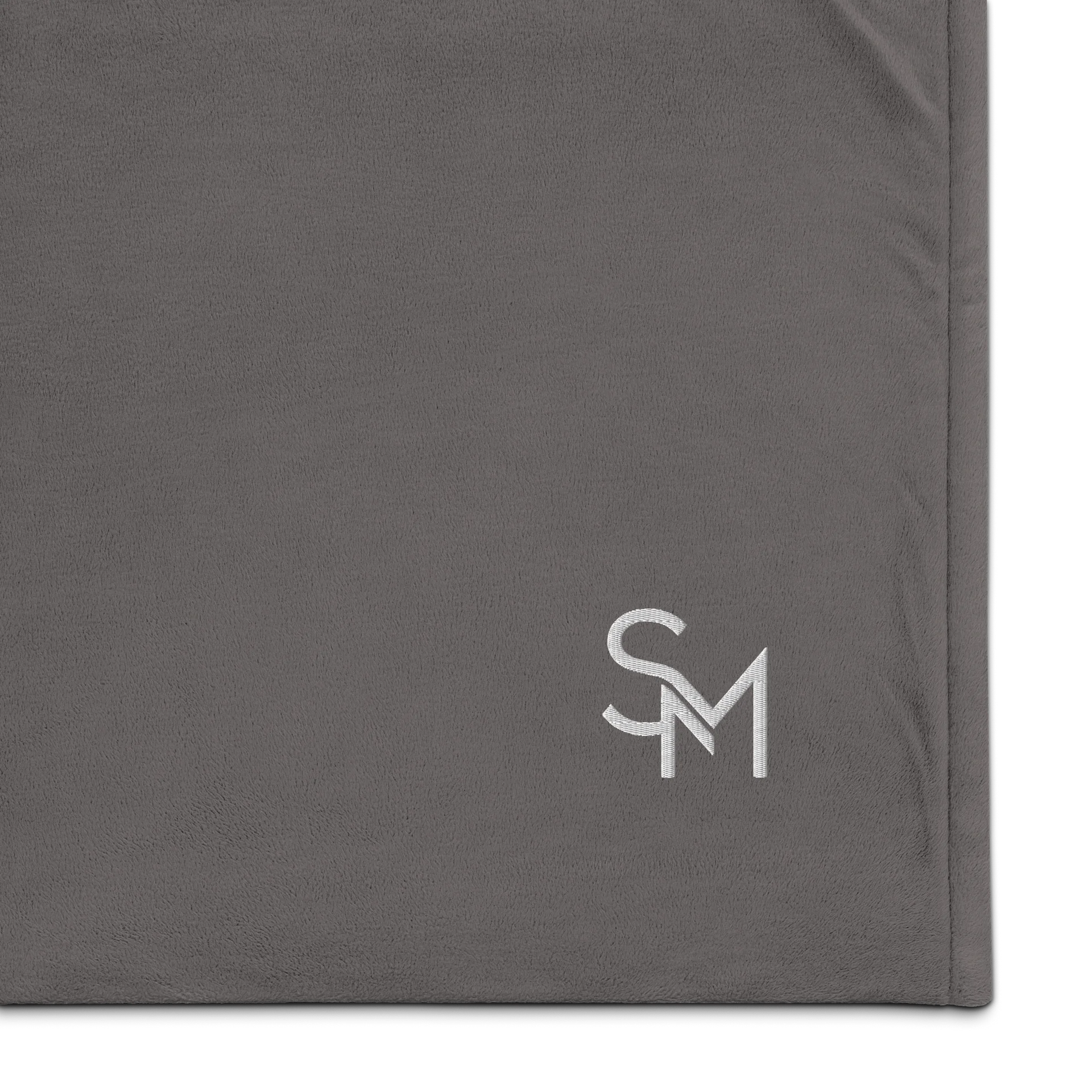 Bold SM Monogram Sherpa Blanket product image (1)