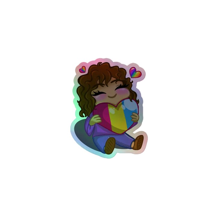 Pansexual Pride Holographic Sticker product image (1)