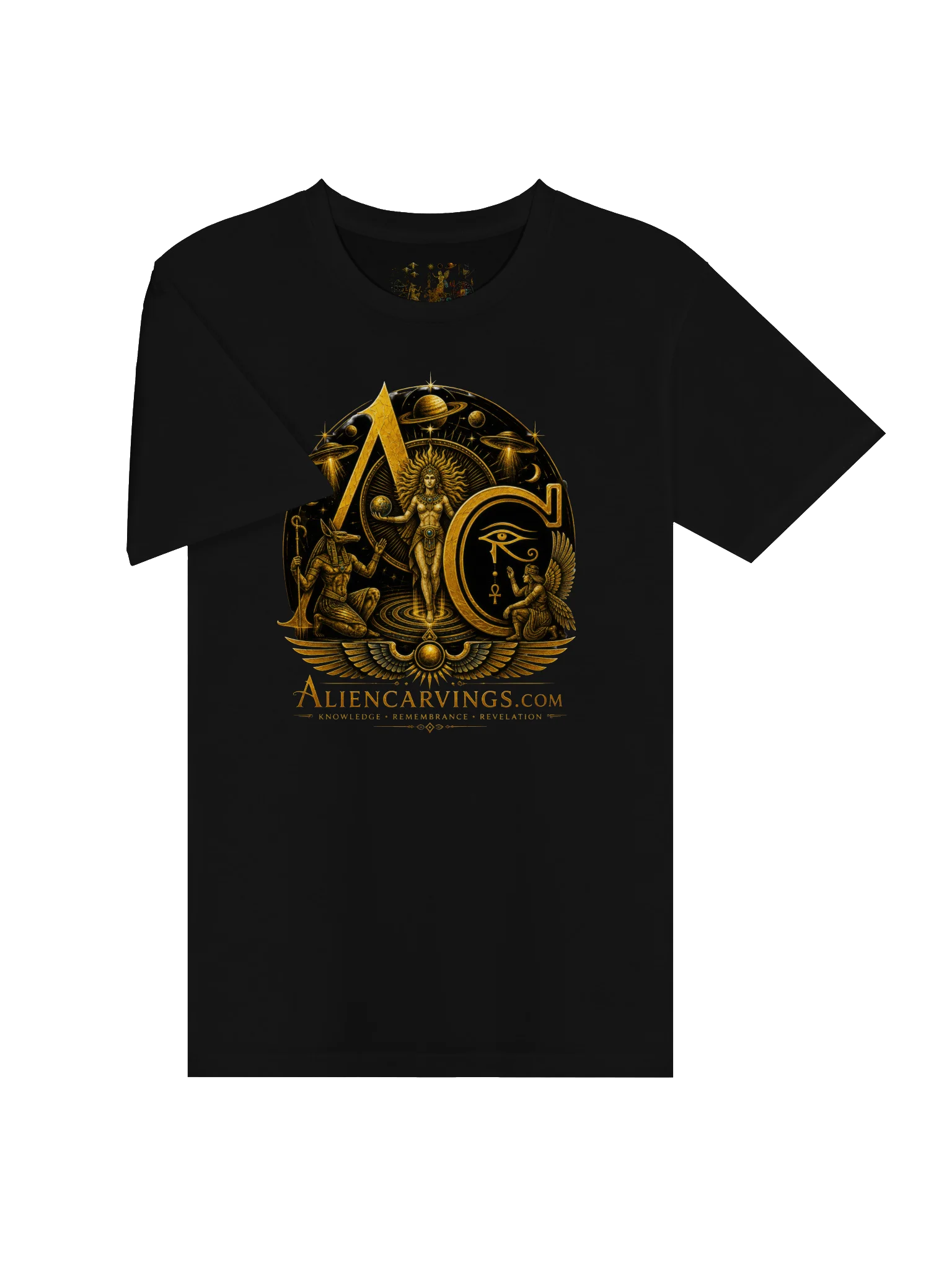 Aliencarvings Cosmic Being Alpha Omega T-Shirt product image (3)