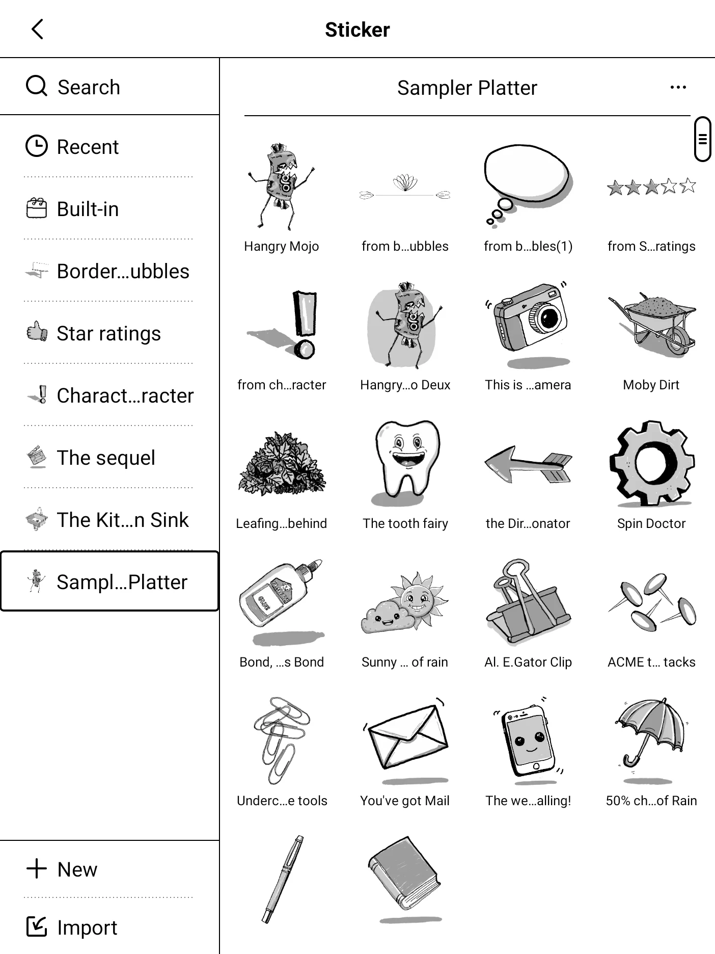 "The Sampler Platter" Free Supernote stickers product image (2)