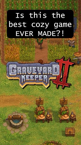 Rebuild and defend a town in this cozy management game!

🎮 Graveyard Keeper 2 
🗓️ Out Now!
👥1 Player
🖥️PC (Steam)
💰$24.99

#g...