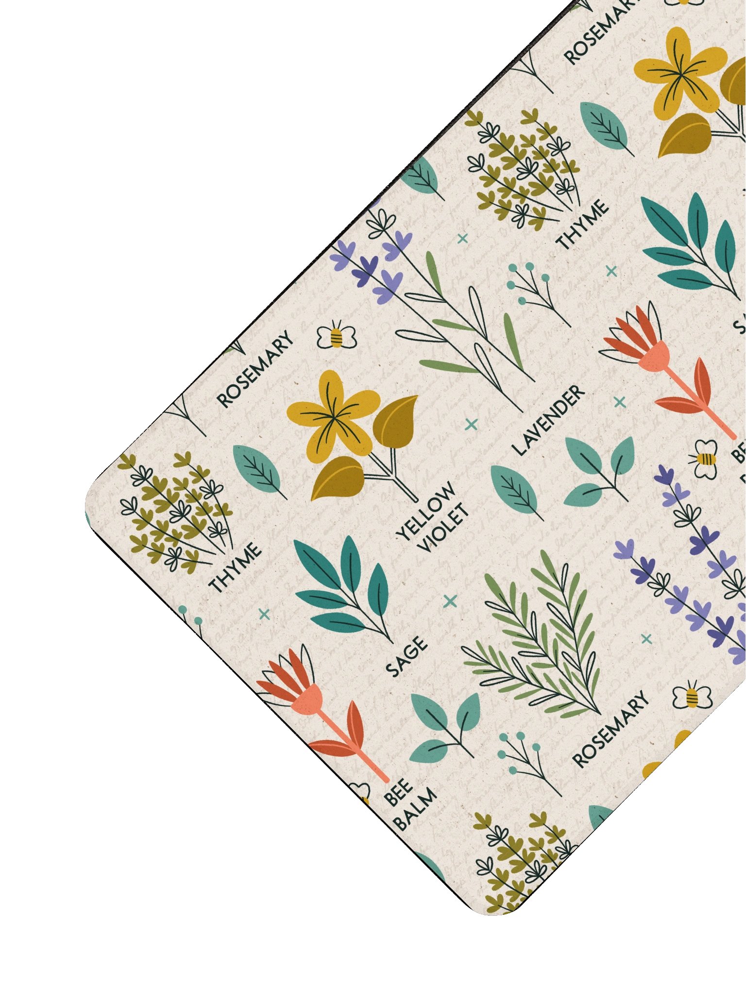 Retro Herbarium Botanicals Desk Mat product image (3)