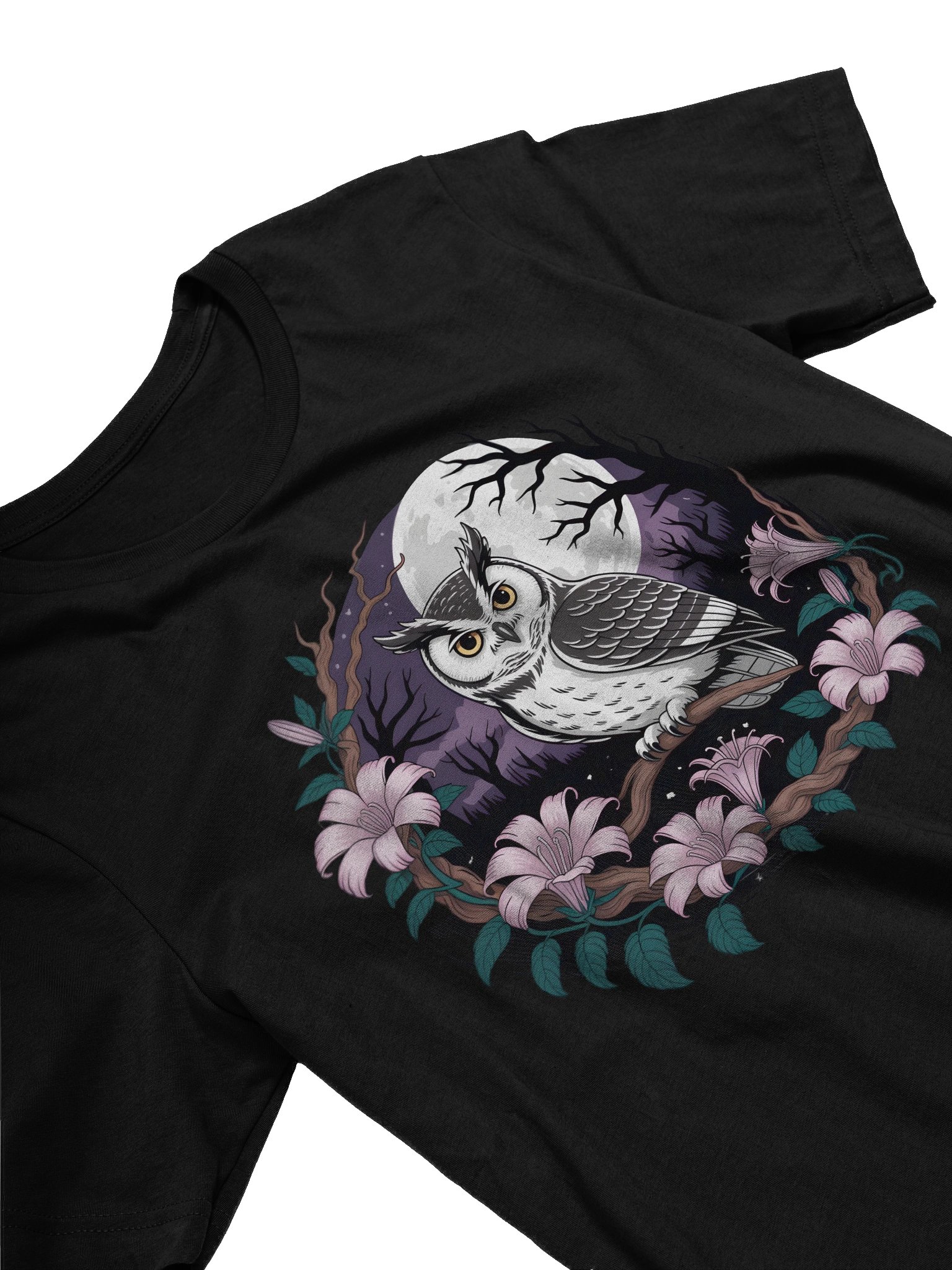 Moonlit Owl Perch T-Shirt product image (11)