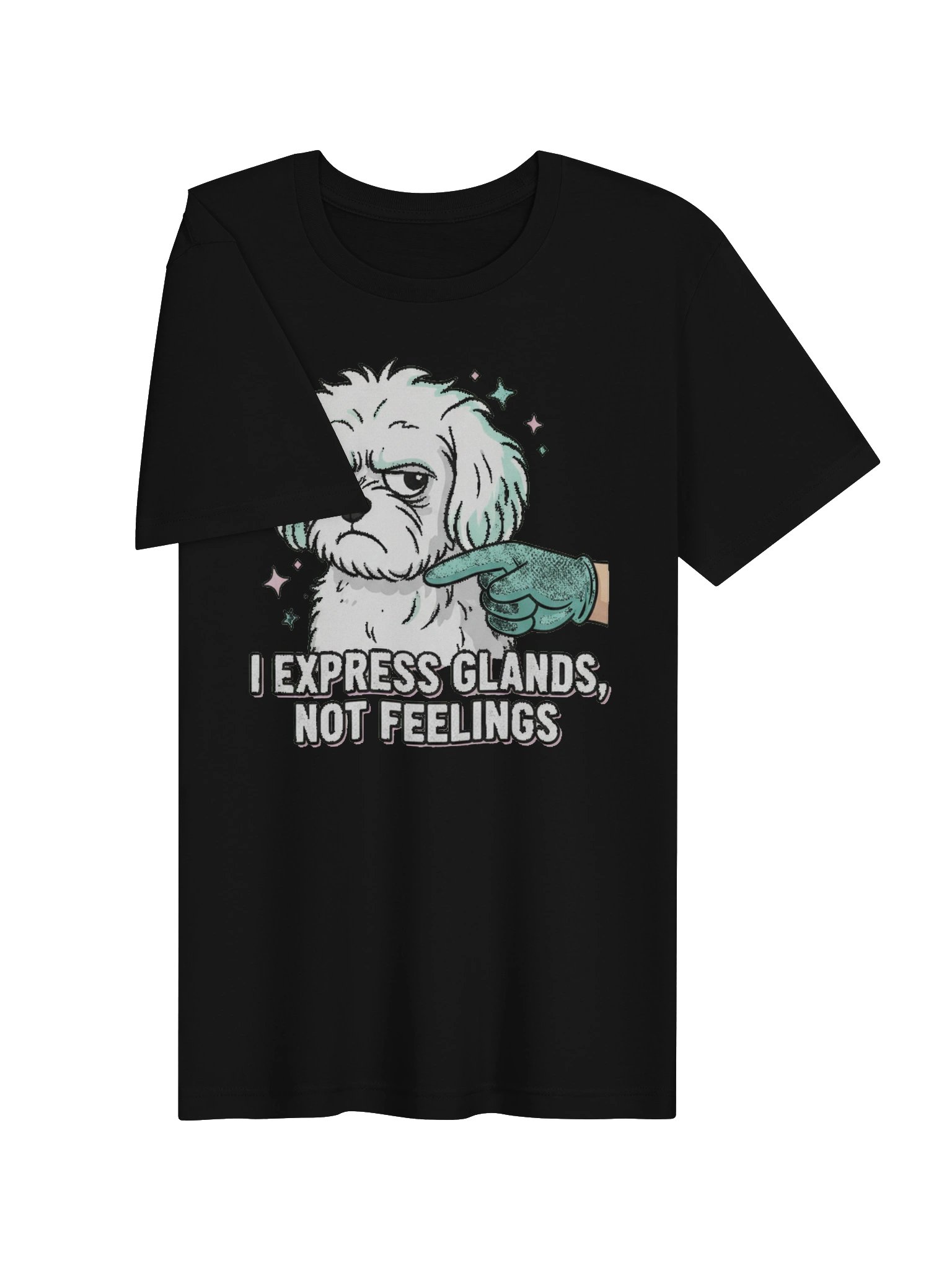 I Express Glands, Not Feelings Grumpy Pup Tee product image (3)