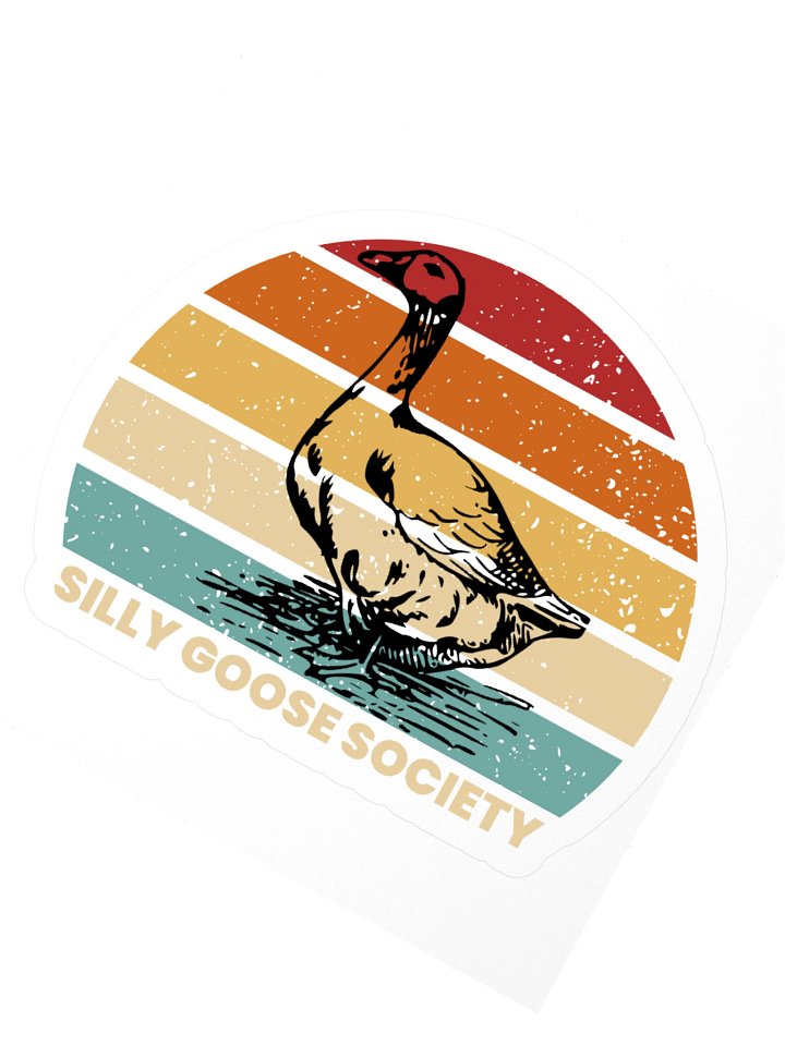 Retro Quacker Sticker product image (6)
