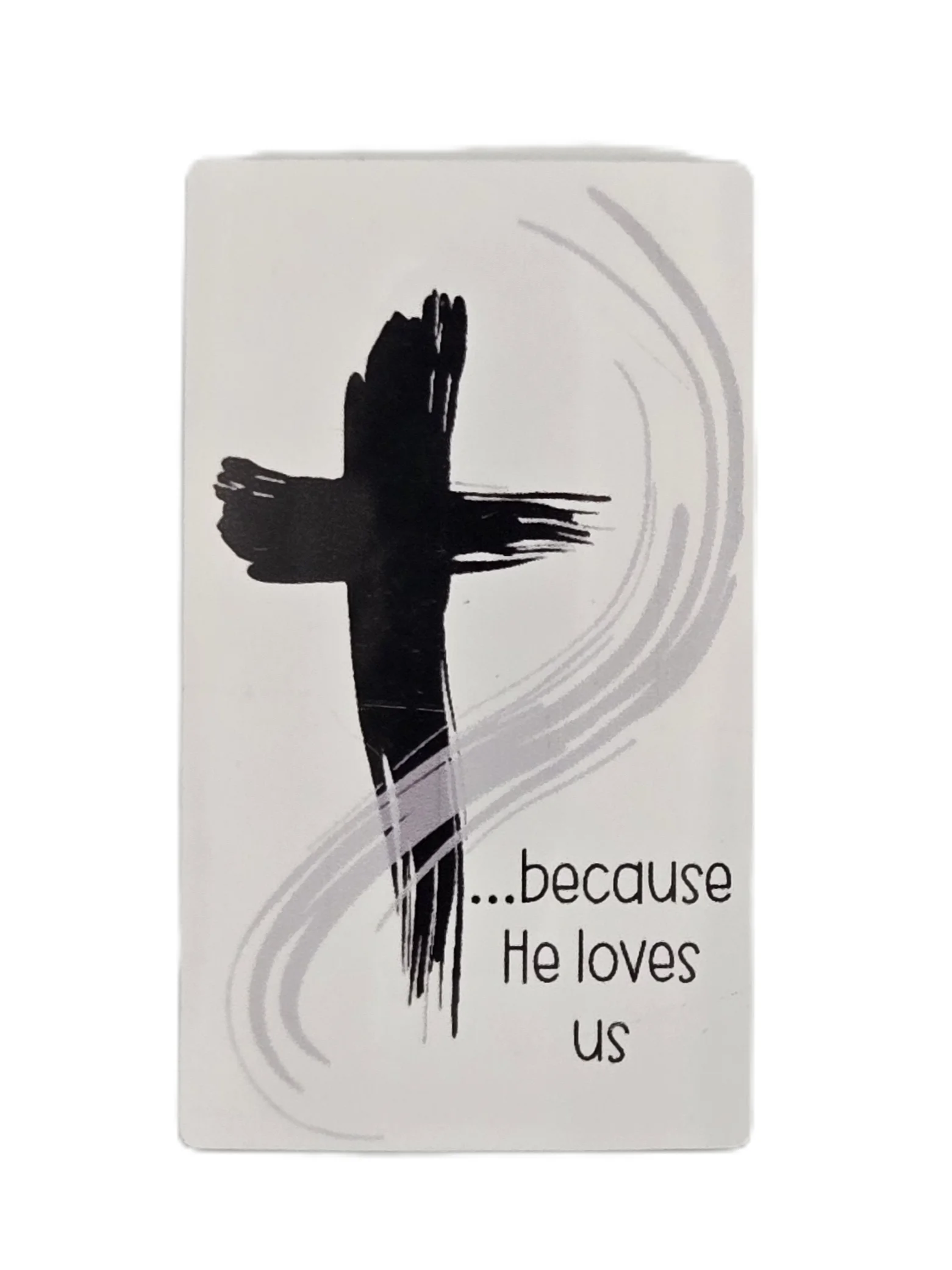 Because He loves us Cross sticker (small) product image (1)
