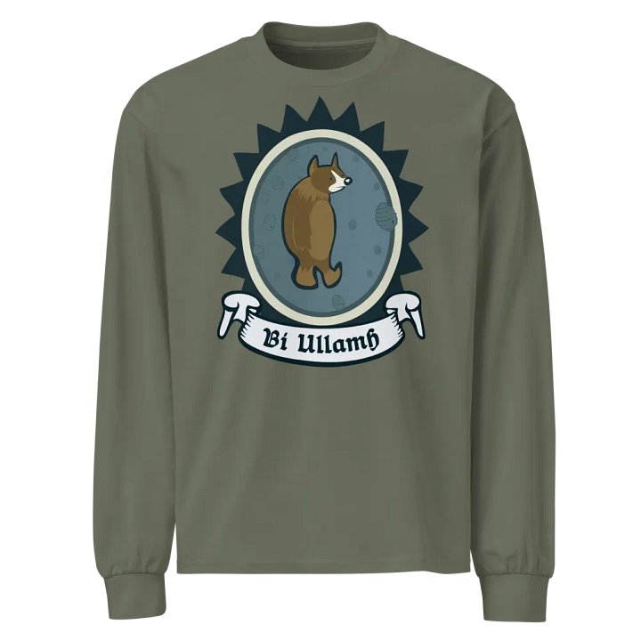 Béar Bí Ullamh AS Colour Premium Meáchan Trom Léine Sleeve Fada (Front Patch) product image (1)