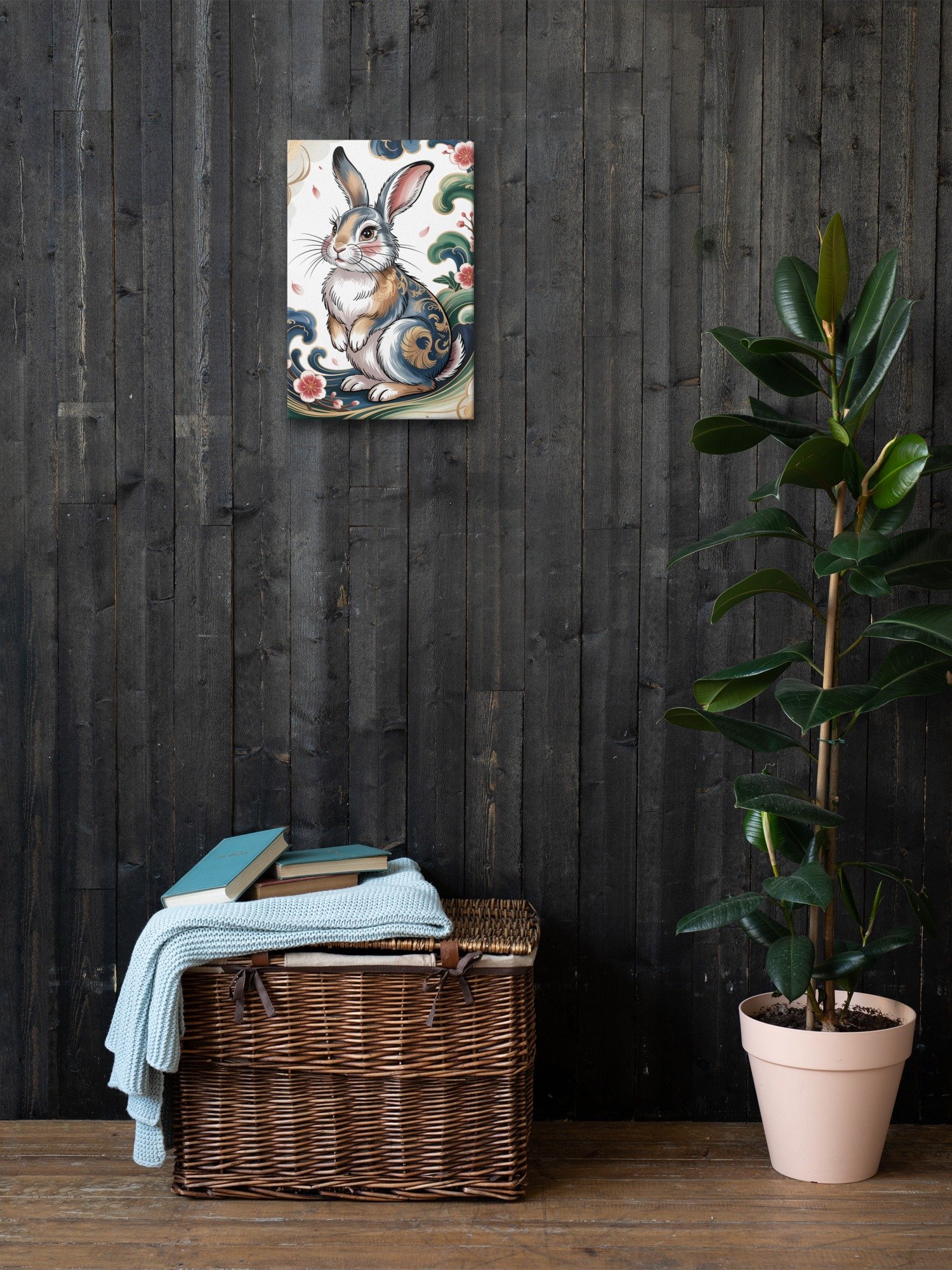 Chinese Zodiac Rabbit Canvas Art product image (4)