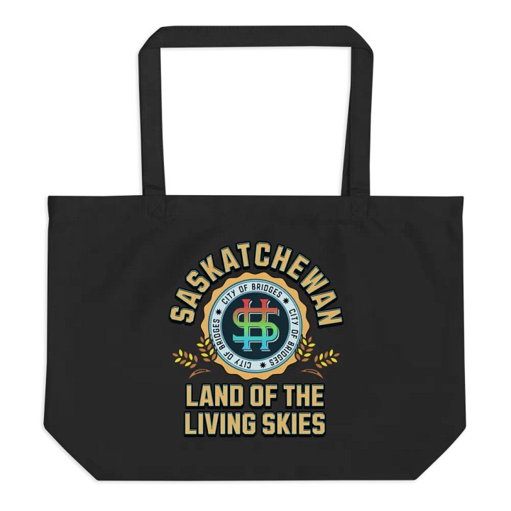 Saskatchewan Land Of The Living Skies Emblem Eco Tote product image (1)