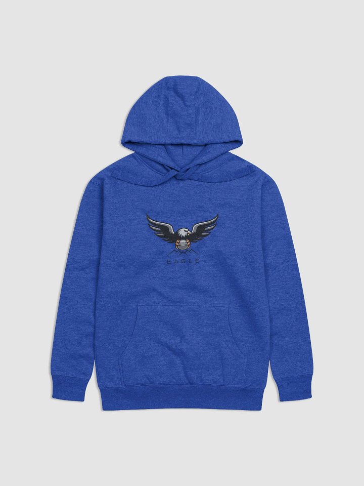 Eagle's Embrace Unisex Premium Hoodie - Stylized Eagle Logo Design product image (1)
