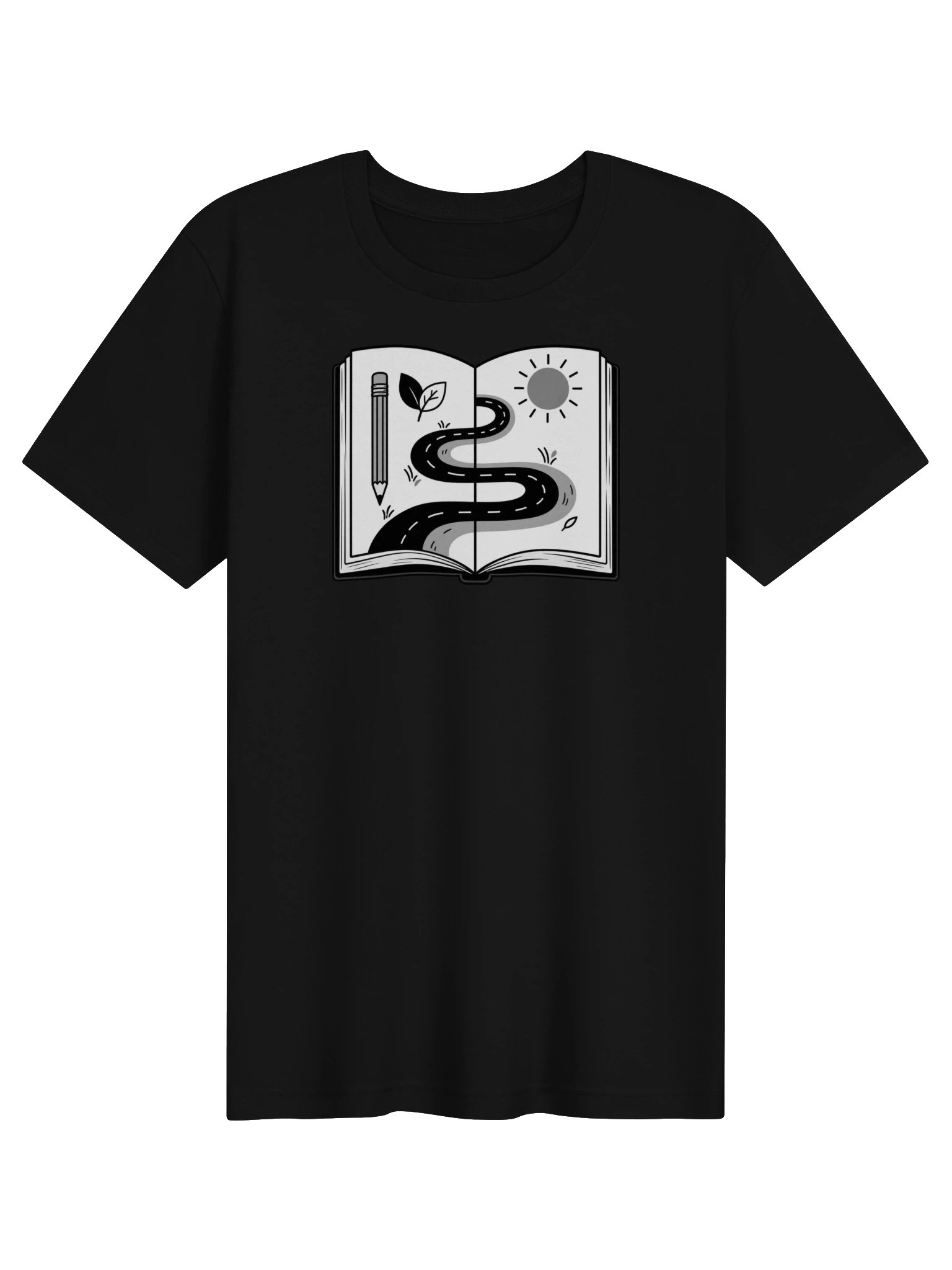 Small Moments, Kept on Paper Black and White T-Shirt product image (1)