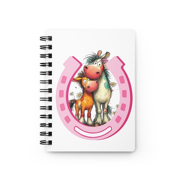 Horse and Foal Lucky Horseshoe Lined Journal product image (1)