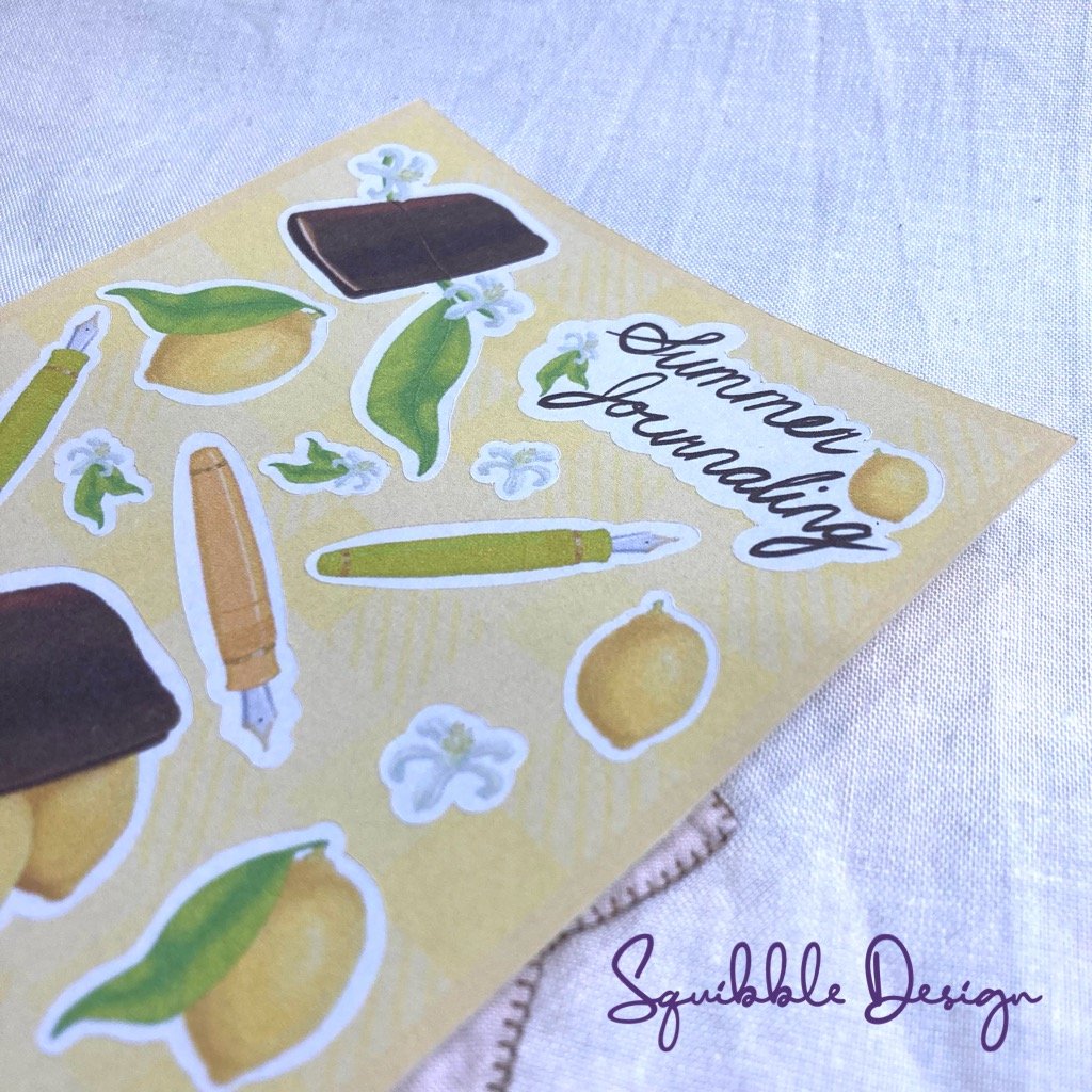 Paper Sticker Sheet - Summer Journaling product image (3)