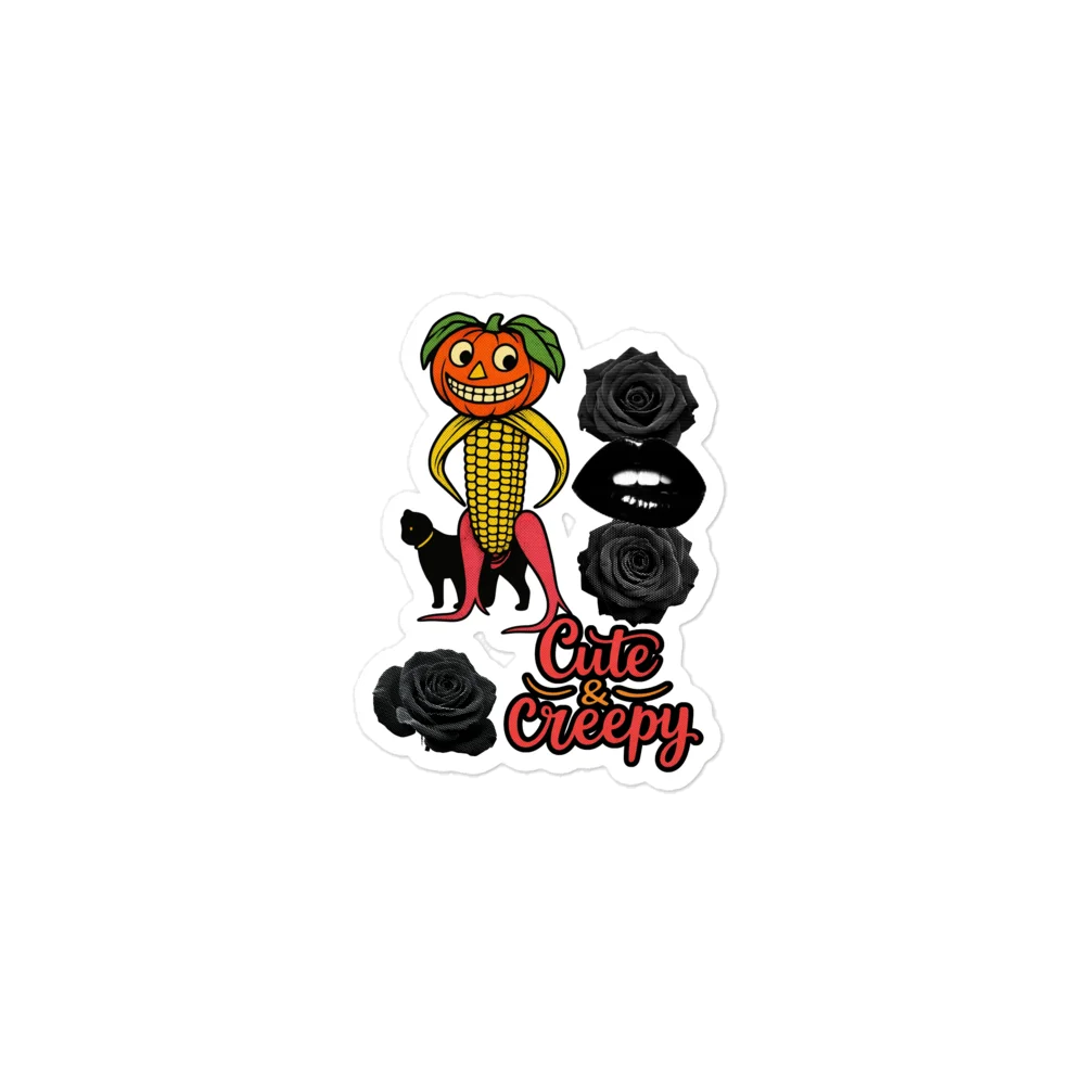 Cute & Creepy Halloween Kiss Cut Sticker product image (1)