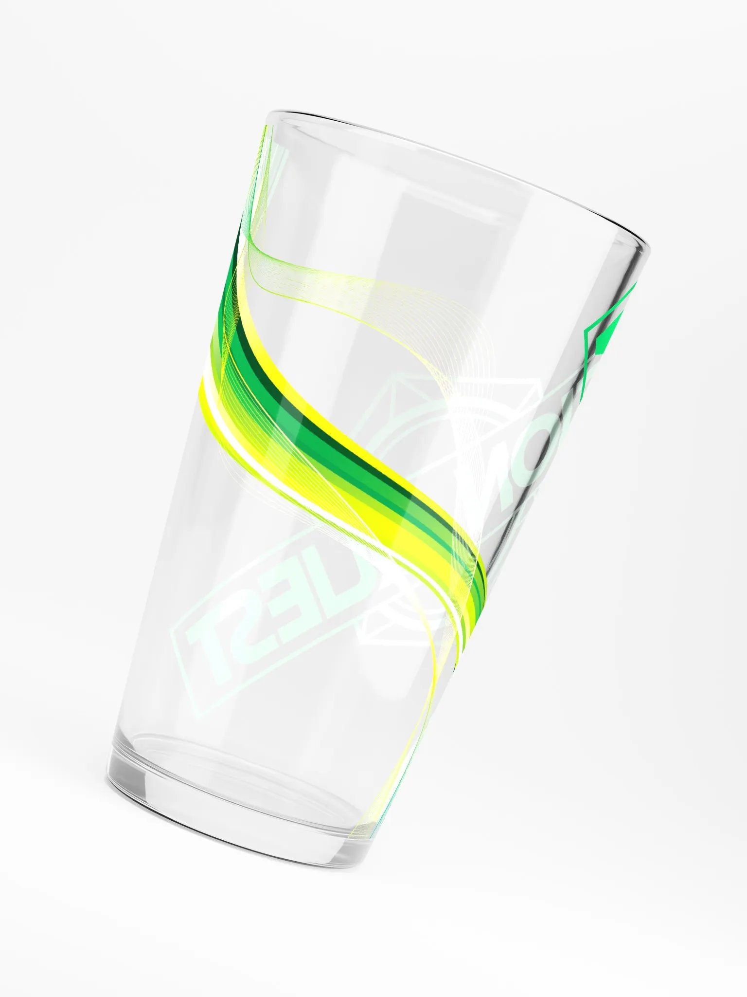 Vision Quest Green Pint Glass product image (6)