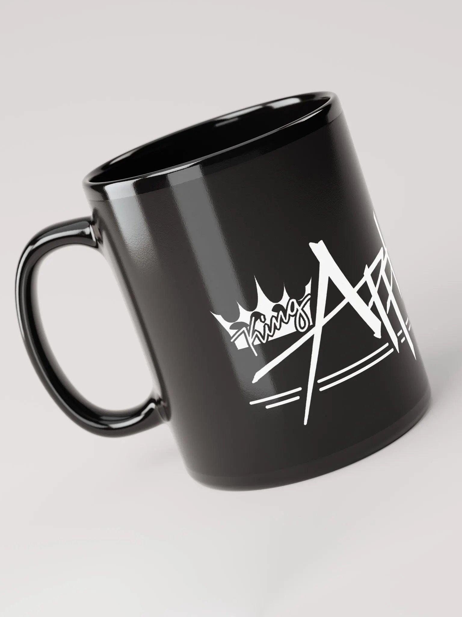 King Apple Diner (White) ✦ Black Glossy Mug product image (6)