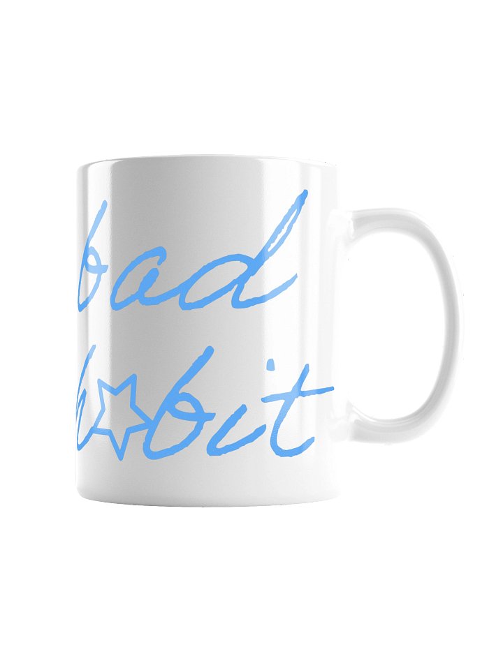 BAD HABIT - white glossy mug product image (1)