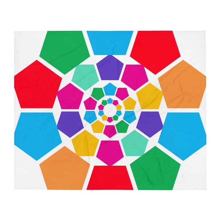 Multi-colored Pentagon Pattern Art product image (2)