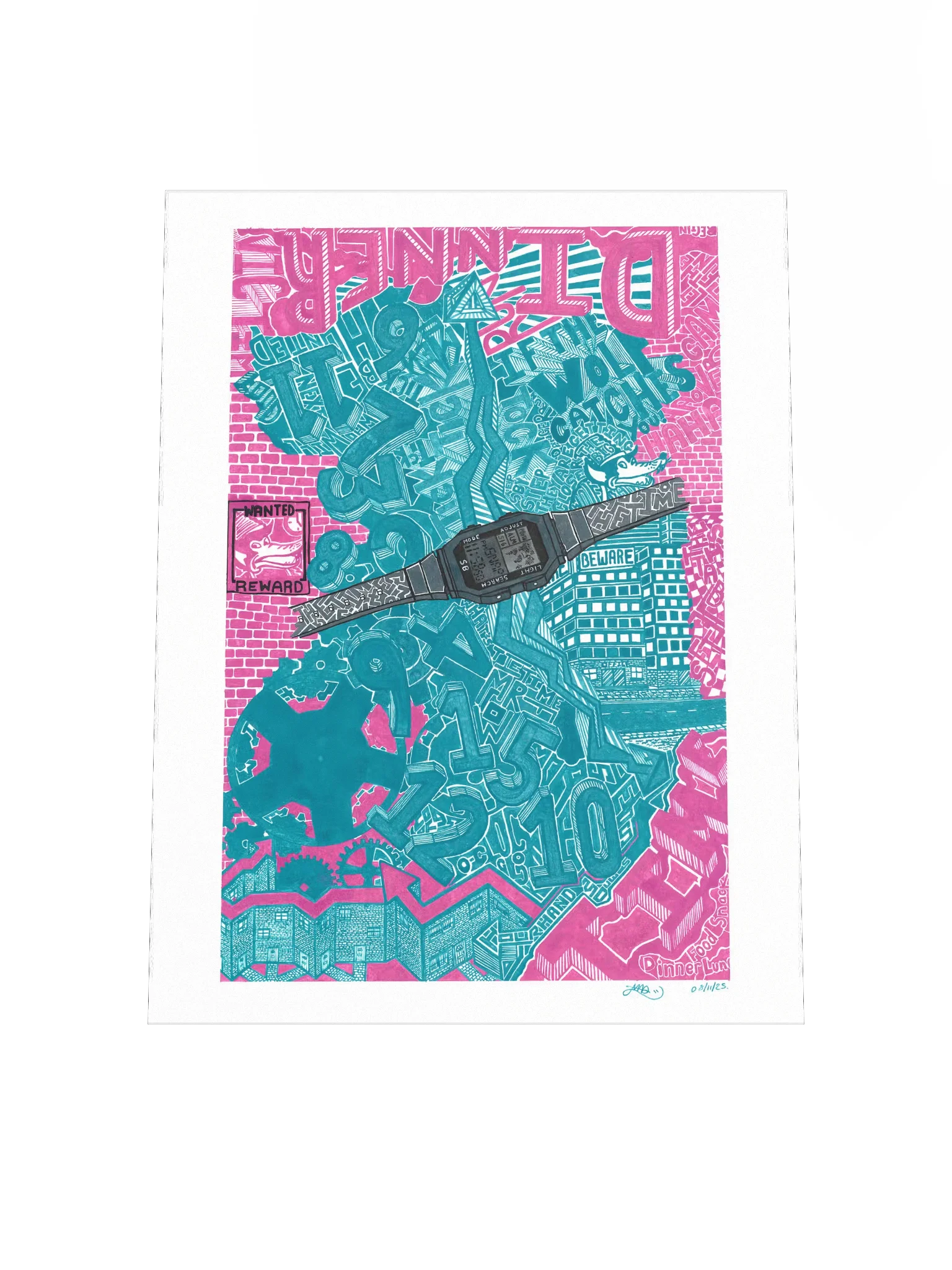 Whats the time Mr Wolf Matte Poster Print product image (4)