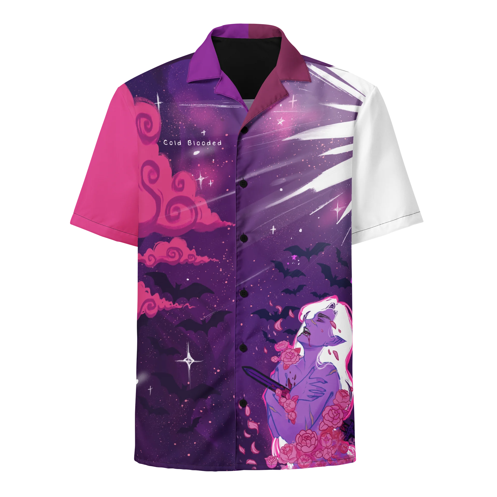 Almondsexual Subtle Pride Vampire Button Up Shirt product image (4)