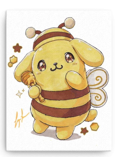 Puppy Bee Canvas Print product image (1)