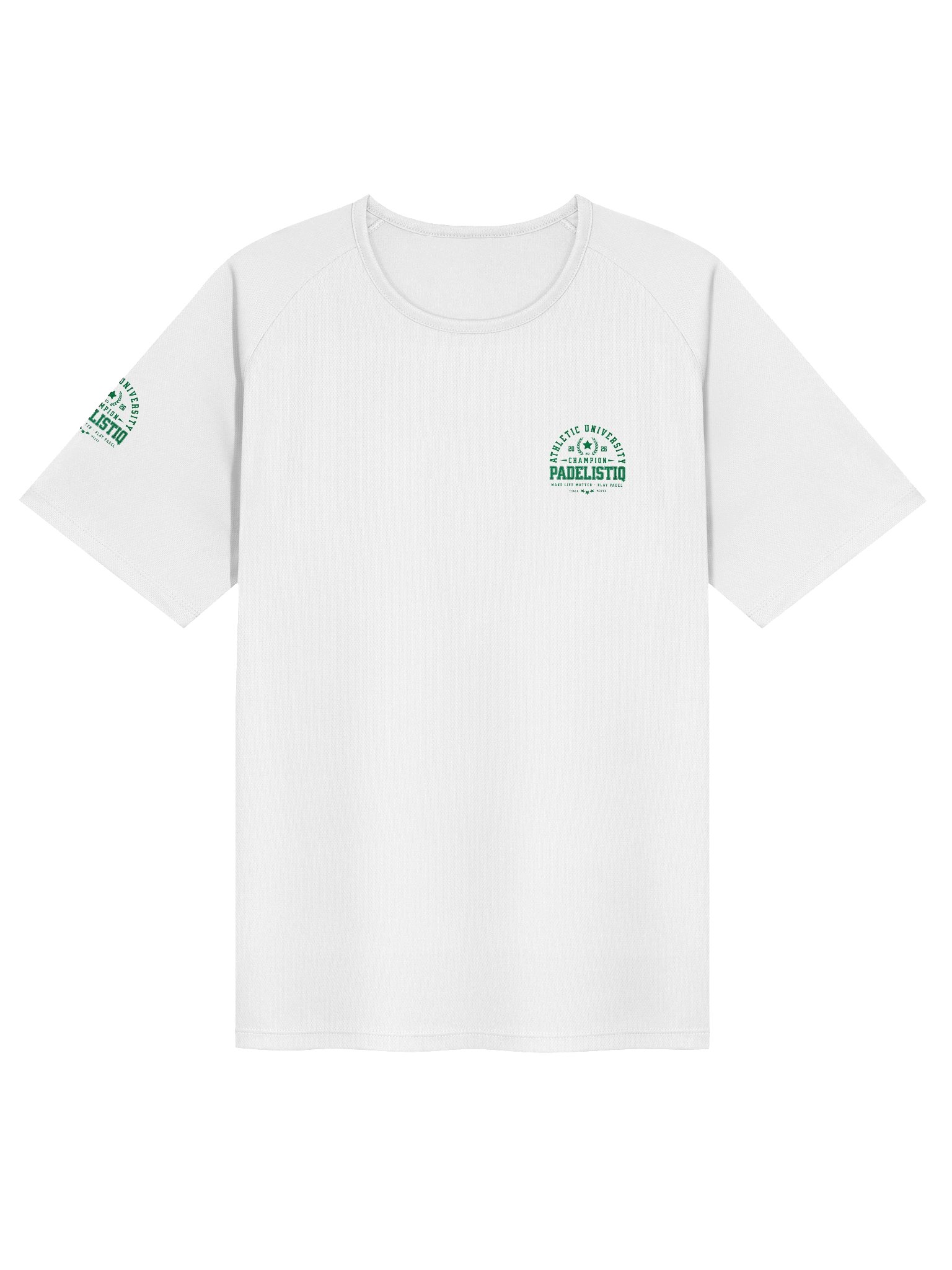 Unisex Sports Jersey EQALL® PADELISTIQ_Green_Pattern on Sleeve and Left Chest product image (1)