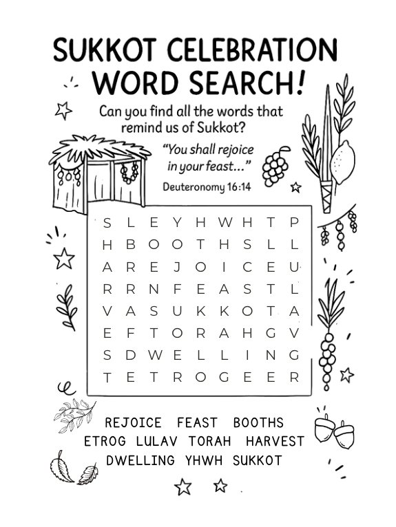 Sukkot Activity Bundle (Printable) product image (2)