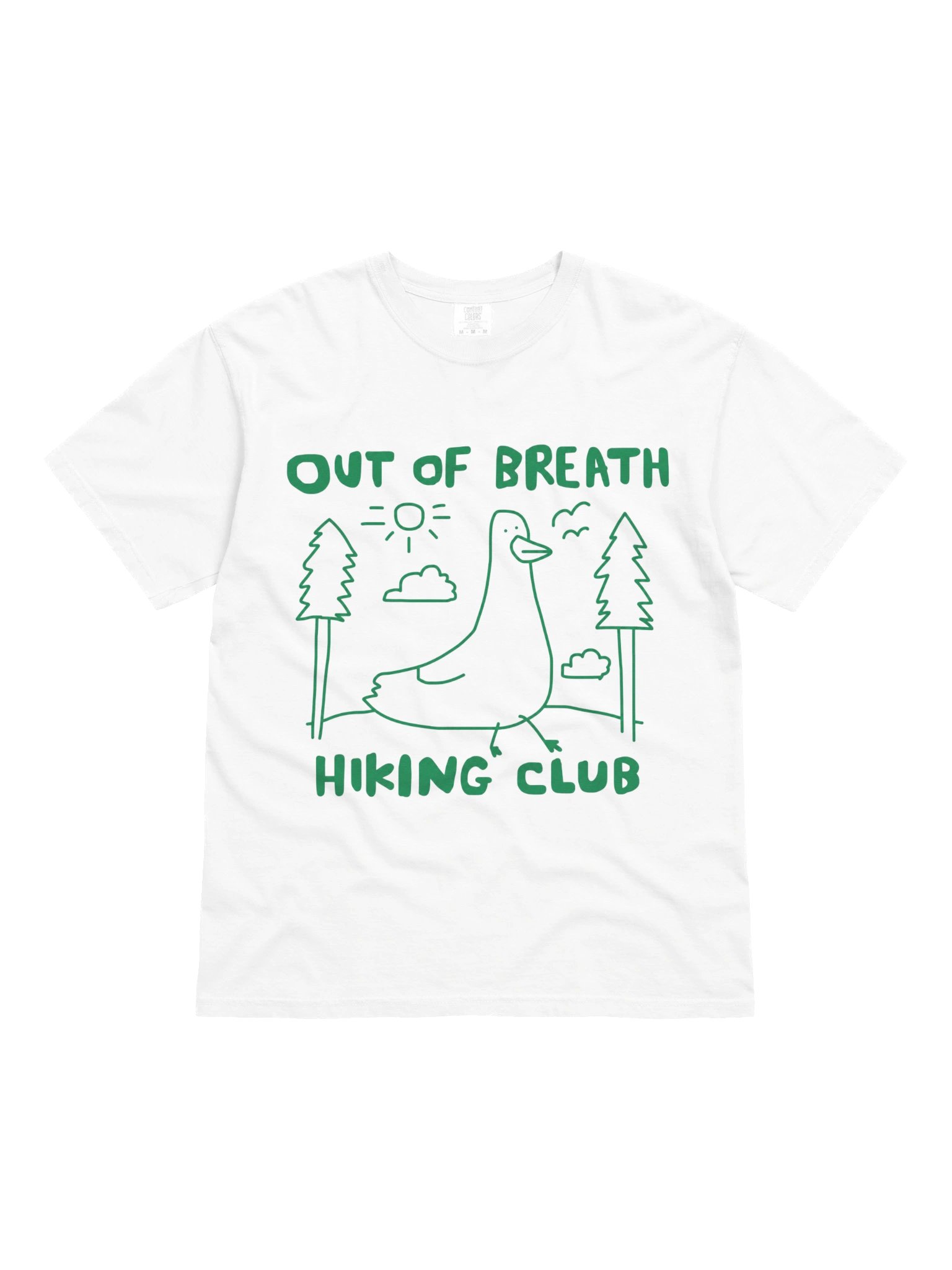Out of Breath Hiking Club Graphic T-Shirt – Funny Slow Hiker & Trail Humor Shirt product image (1)