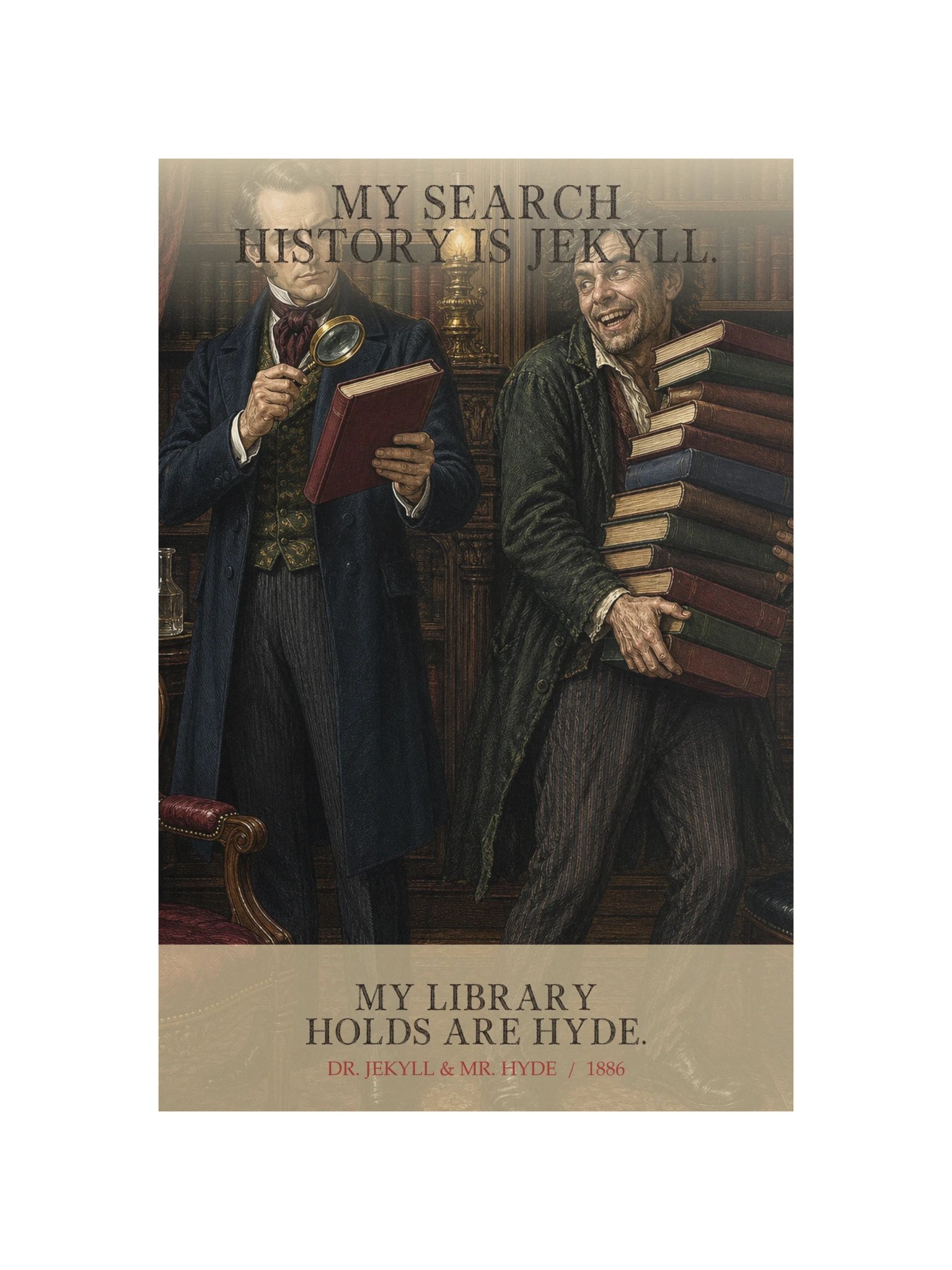 Search Jekyll Holds Hyde -- The Strange Case of Dr Jekyll and Mr Hyde Art Print product image (12)