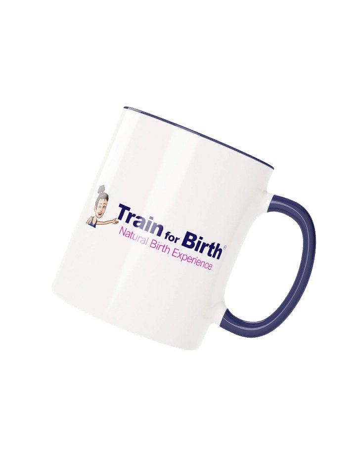 Train for Birth® Ceramic 11oz White/Navy Mug product image (2)