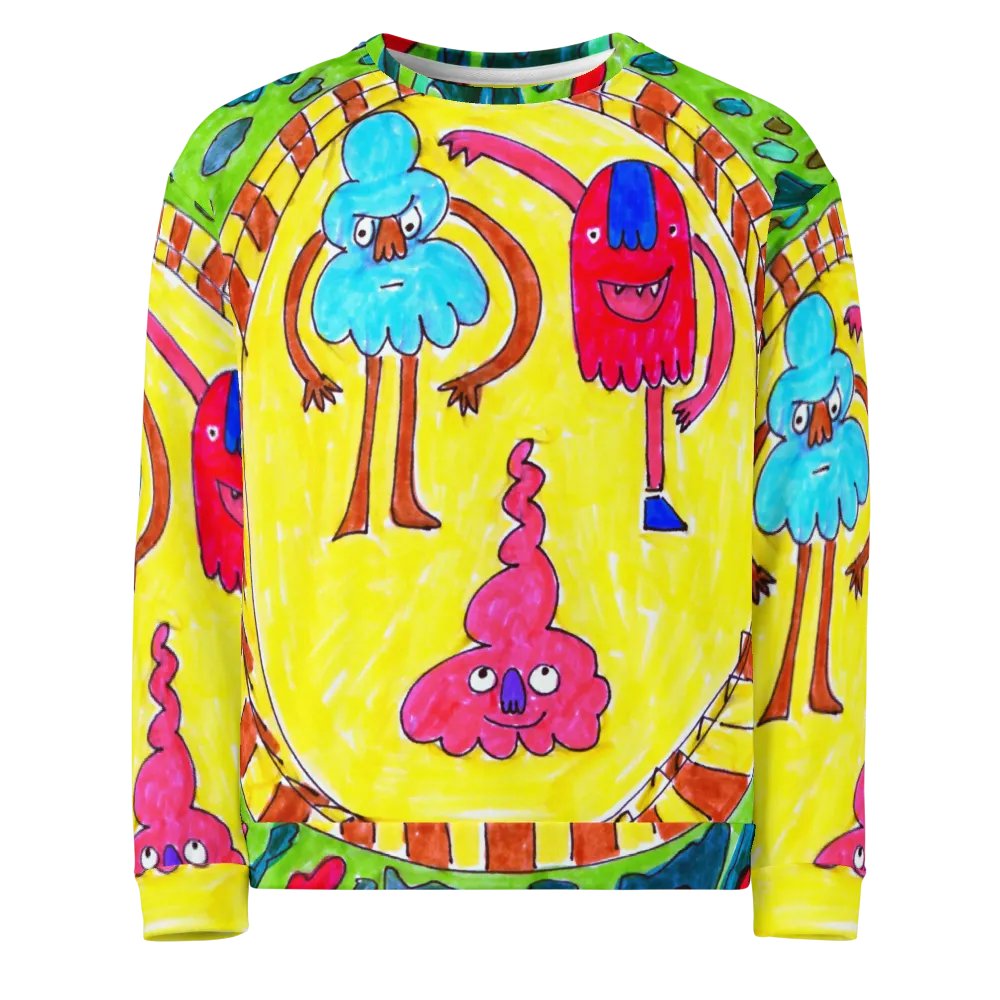 Abstract Doodle Folk Unisex Sweatshirt product image (3)