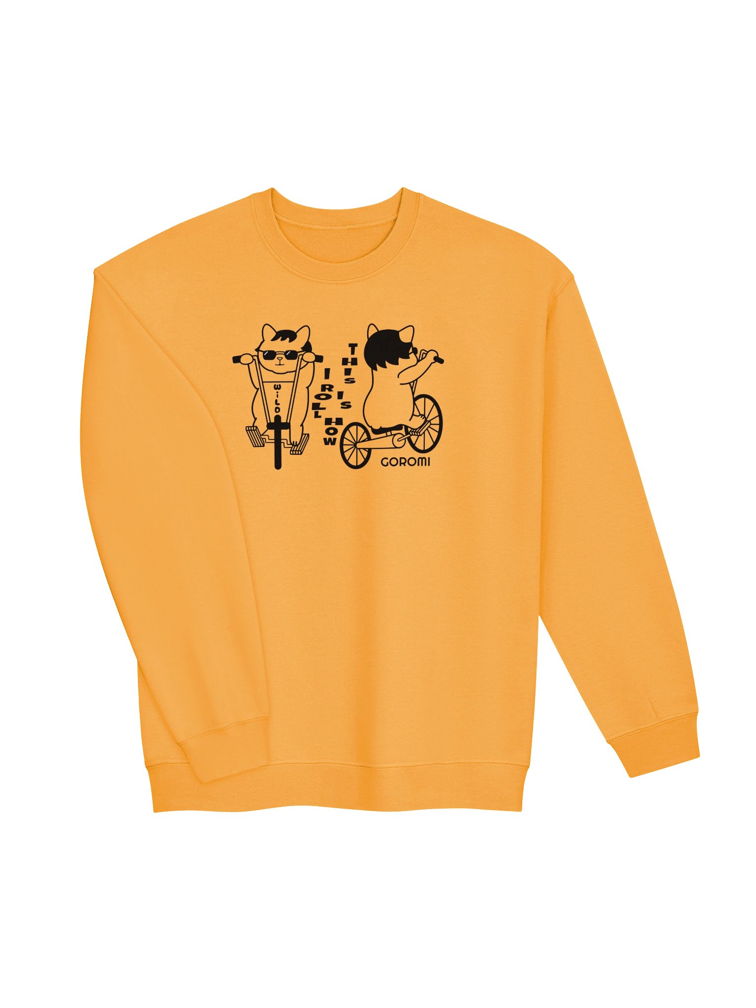 Goromi the Cat (Wild Biker) - Unisex Adult Sweatshirt product image (2)