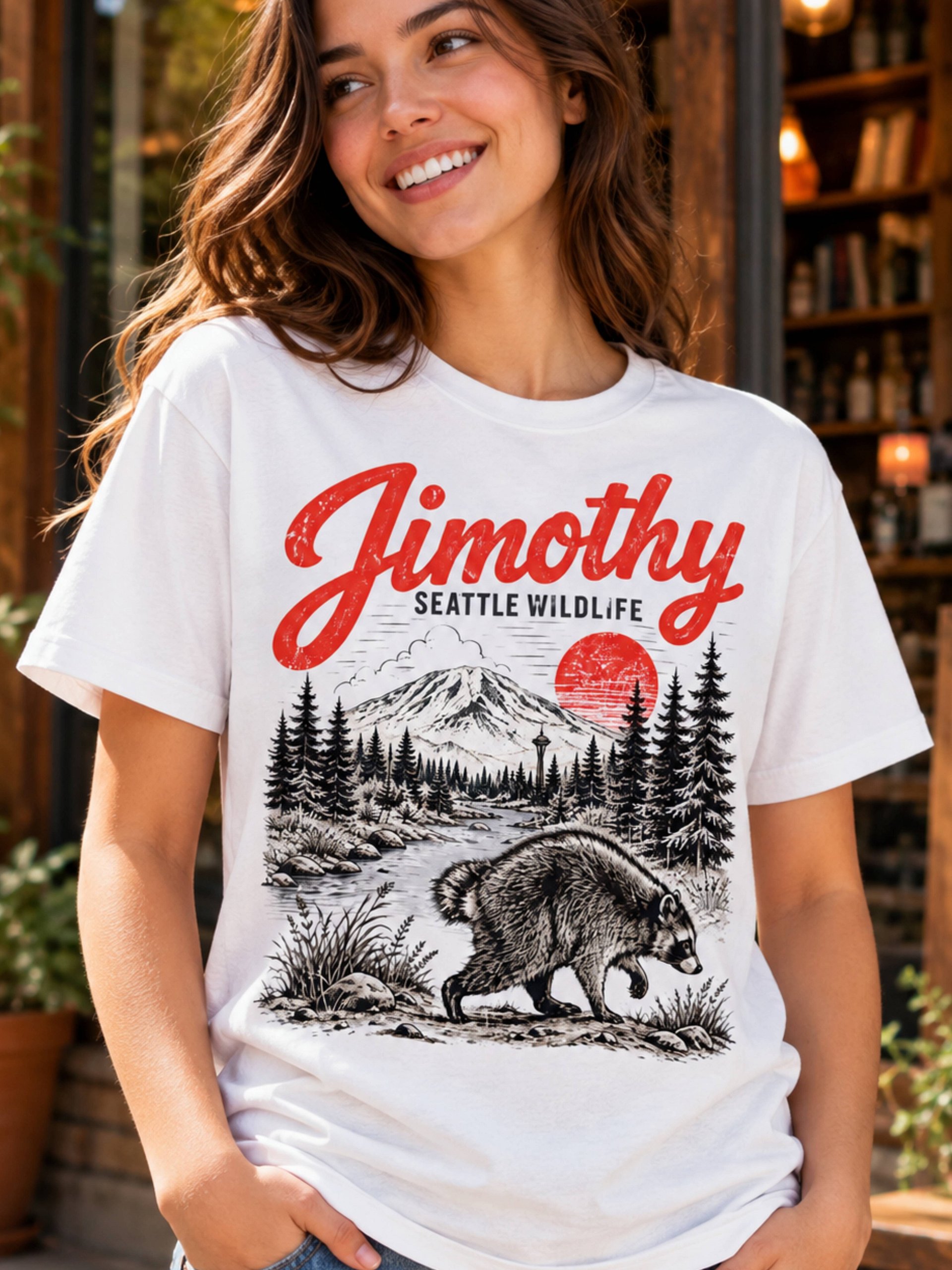 Vintage Jimothy Raccoon T-Shirt product image (3)