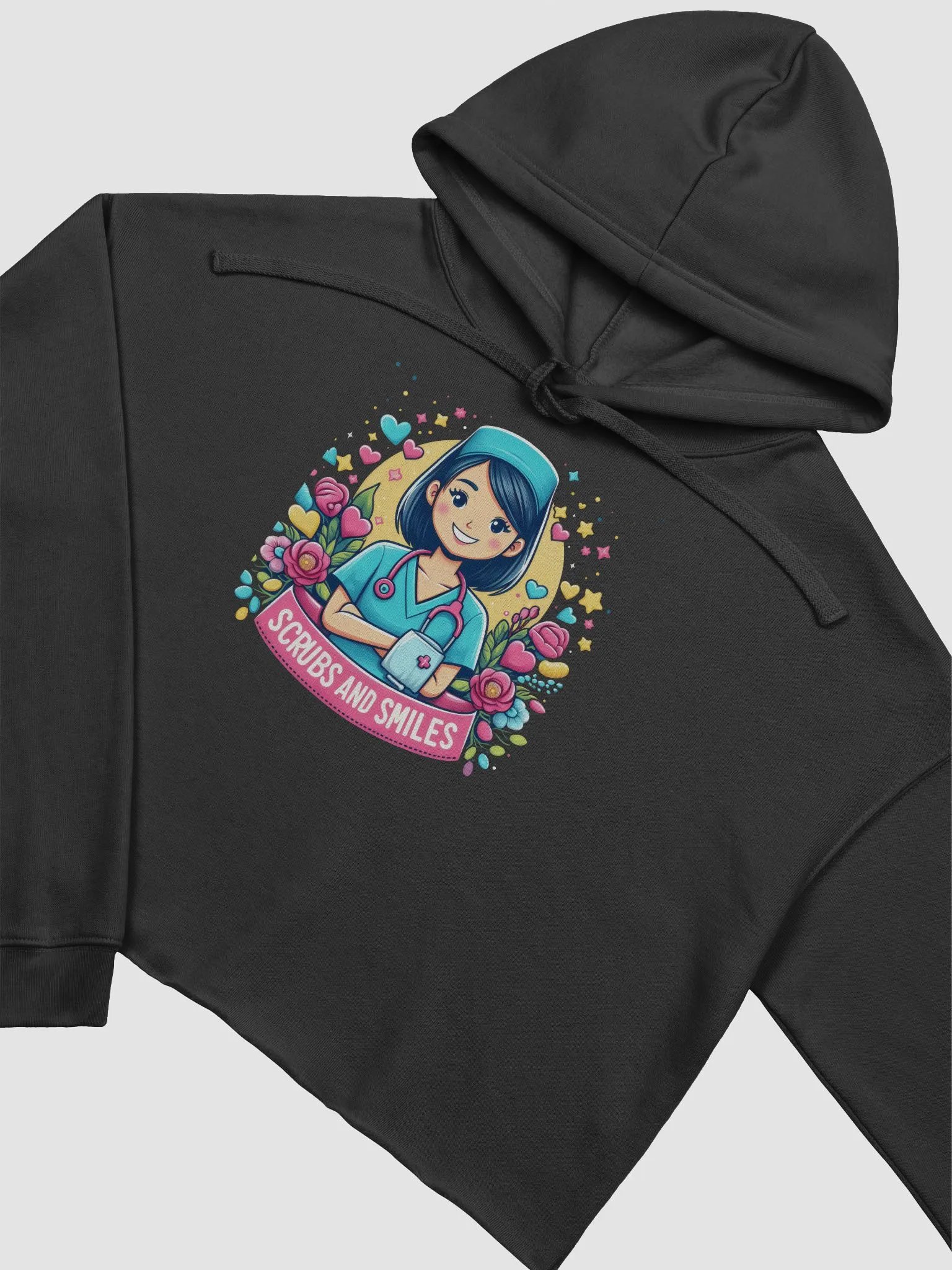 Nurse Joyful Vibes Crop Hoodie product image (11)