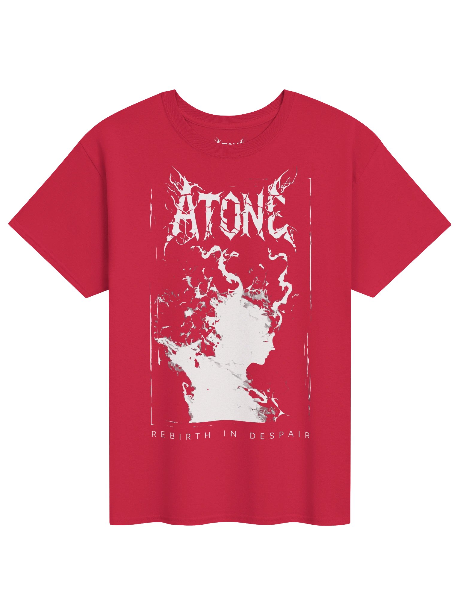 REBIRTH IN DESPAIR - Red & White T-Shirt product image (1)