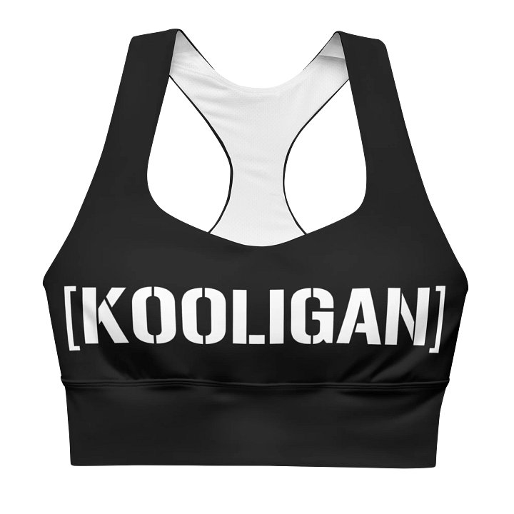[KOOLIGAN] Black Sports Bra product image (1)