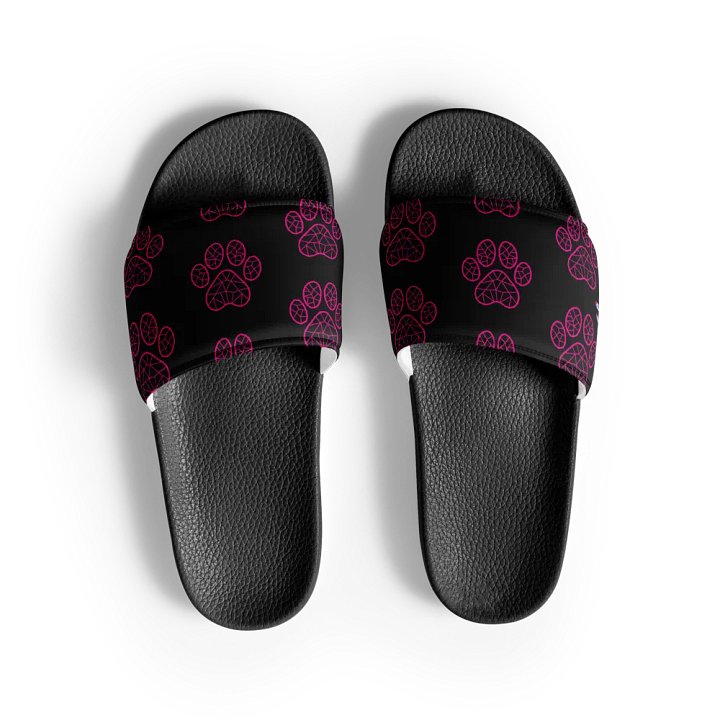 Neon Pawprint Women's Slides product image (1)