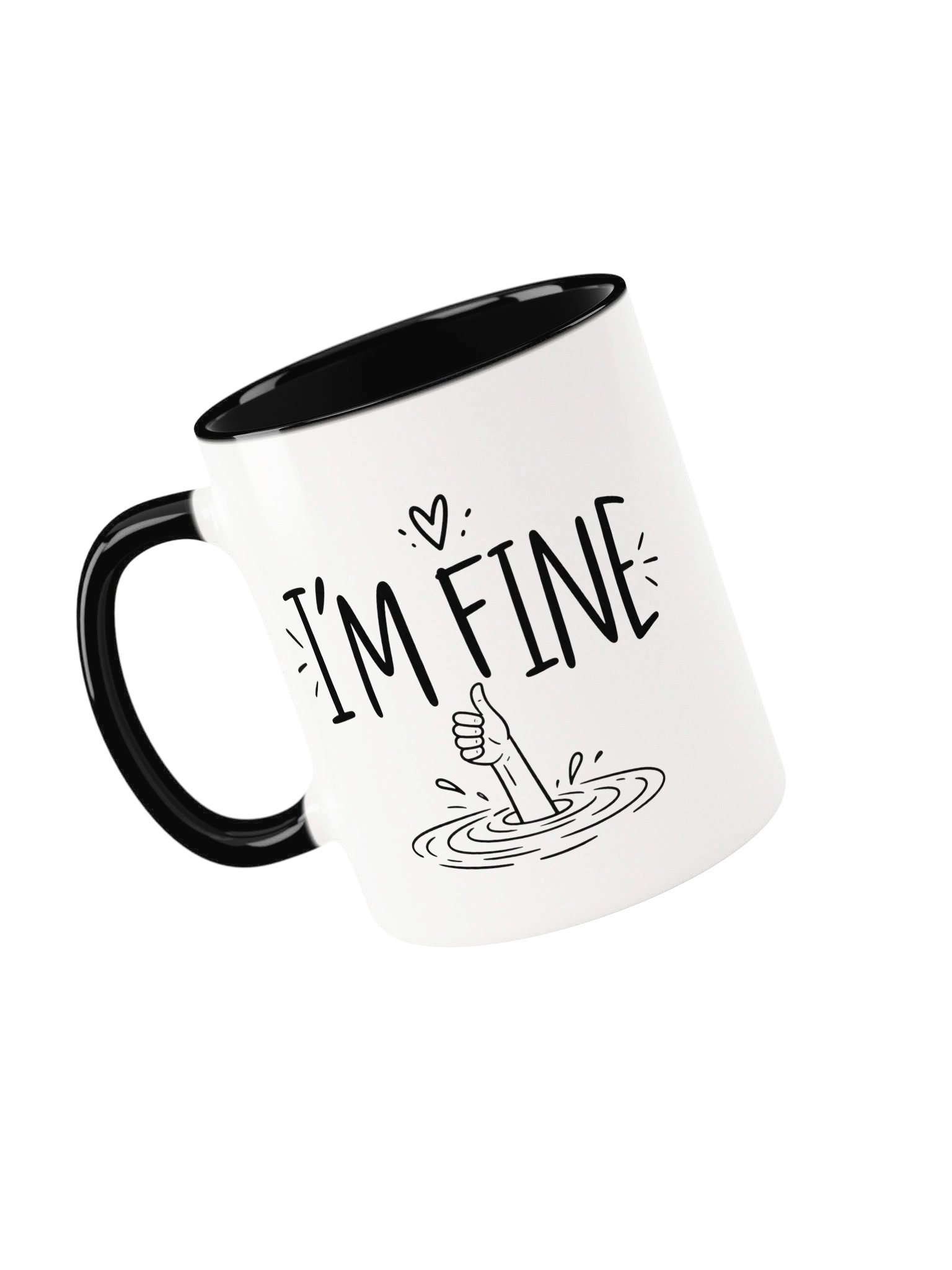 I'm Fine Thumbs-Up Ceramic Mug product image (4)