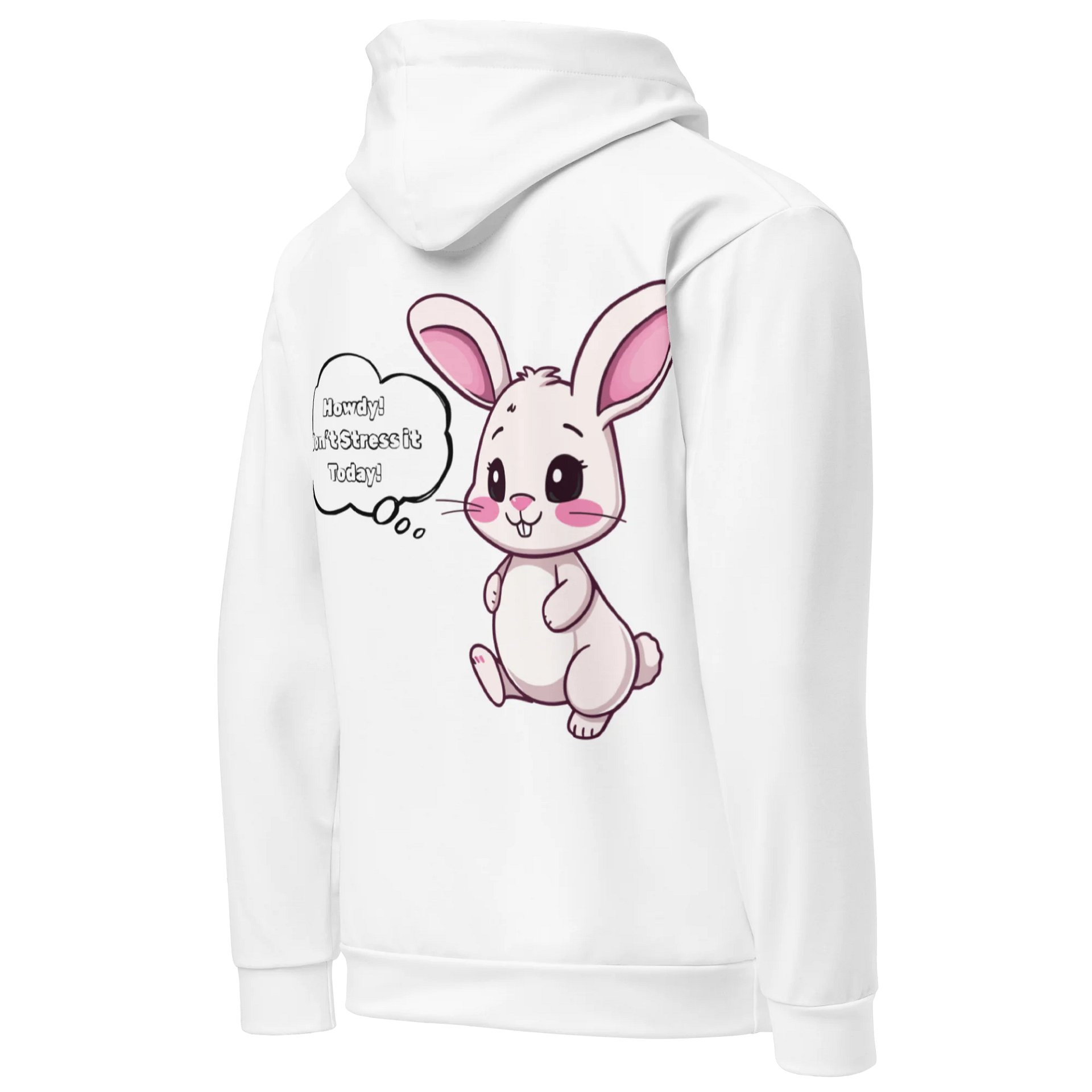 "Don't Stress It" Hoodie (White) product image (4)