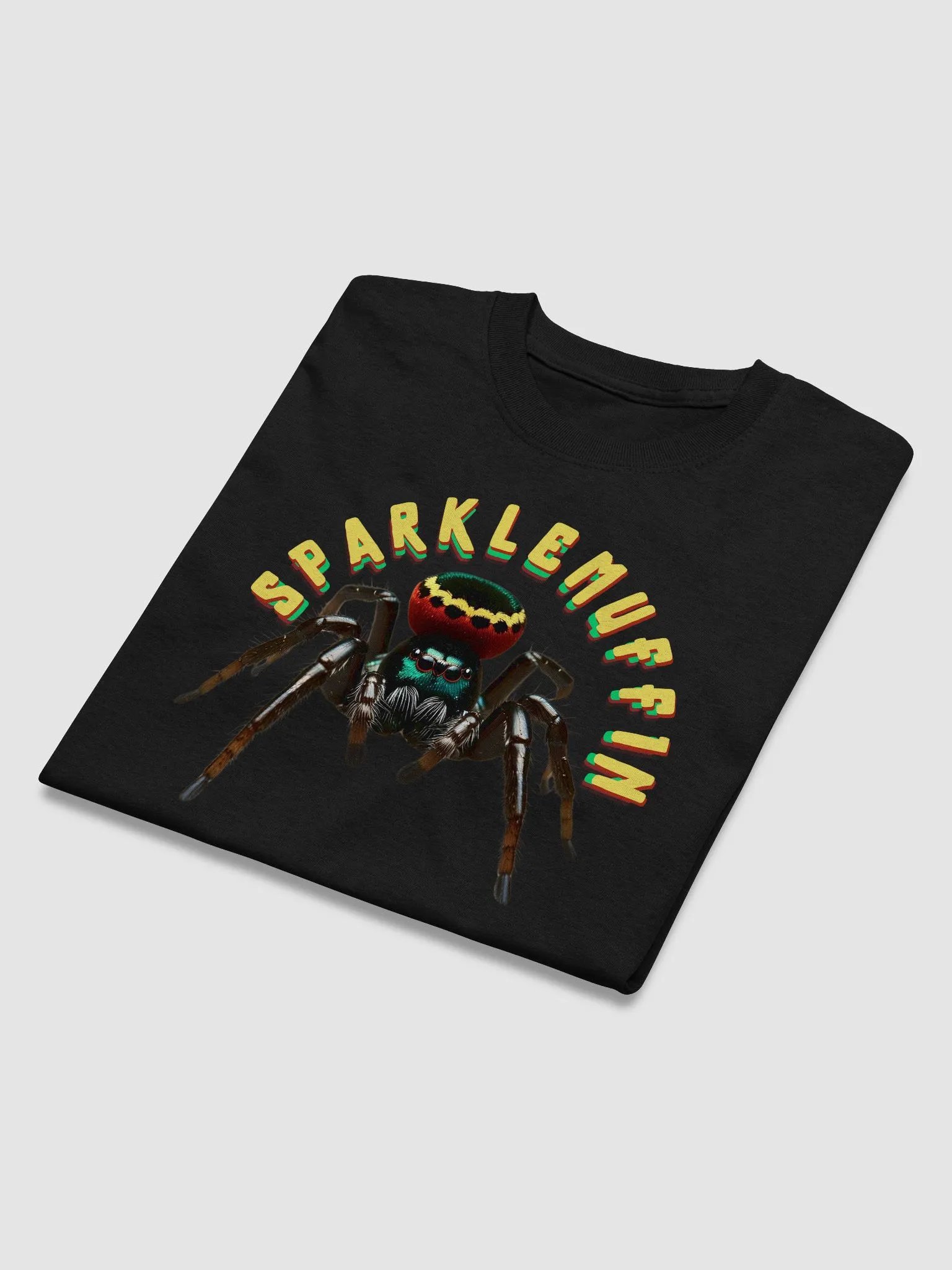 Sparklemuffin - Peacock Spider with Rasta Colors Shirt product image (16)
