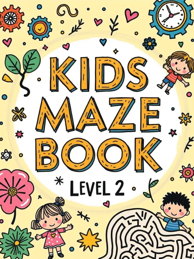Maze Book for Kids PDF | Medium Level Mazes | Level 2 Printable product image (1)
