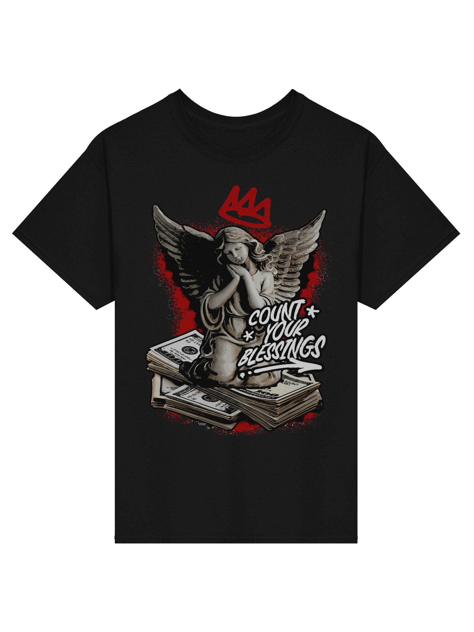 Blessed Angel Prayer T-Shirt - Unisex T-Shirt – Premium Printed T-Shirt for Everyday Casual & Streetwear product image (1)