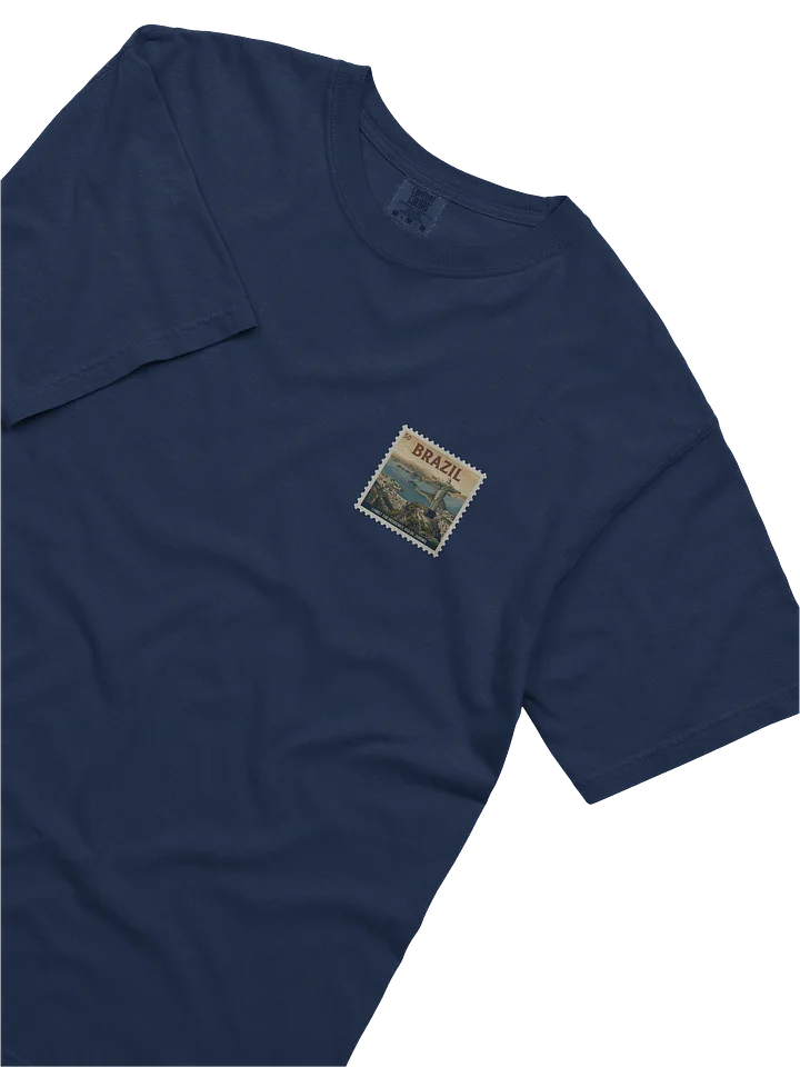 Vintage Christ the Redeemer Brazil Travel Stamp Comfort Colors T-Shirt product image (2)