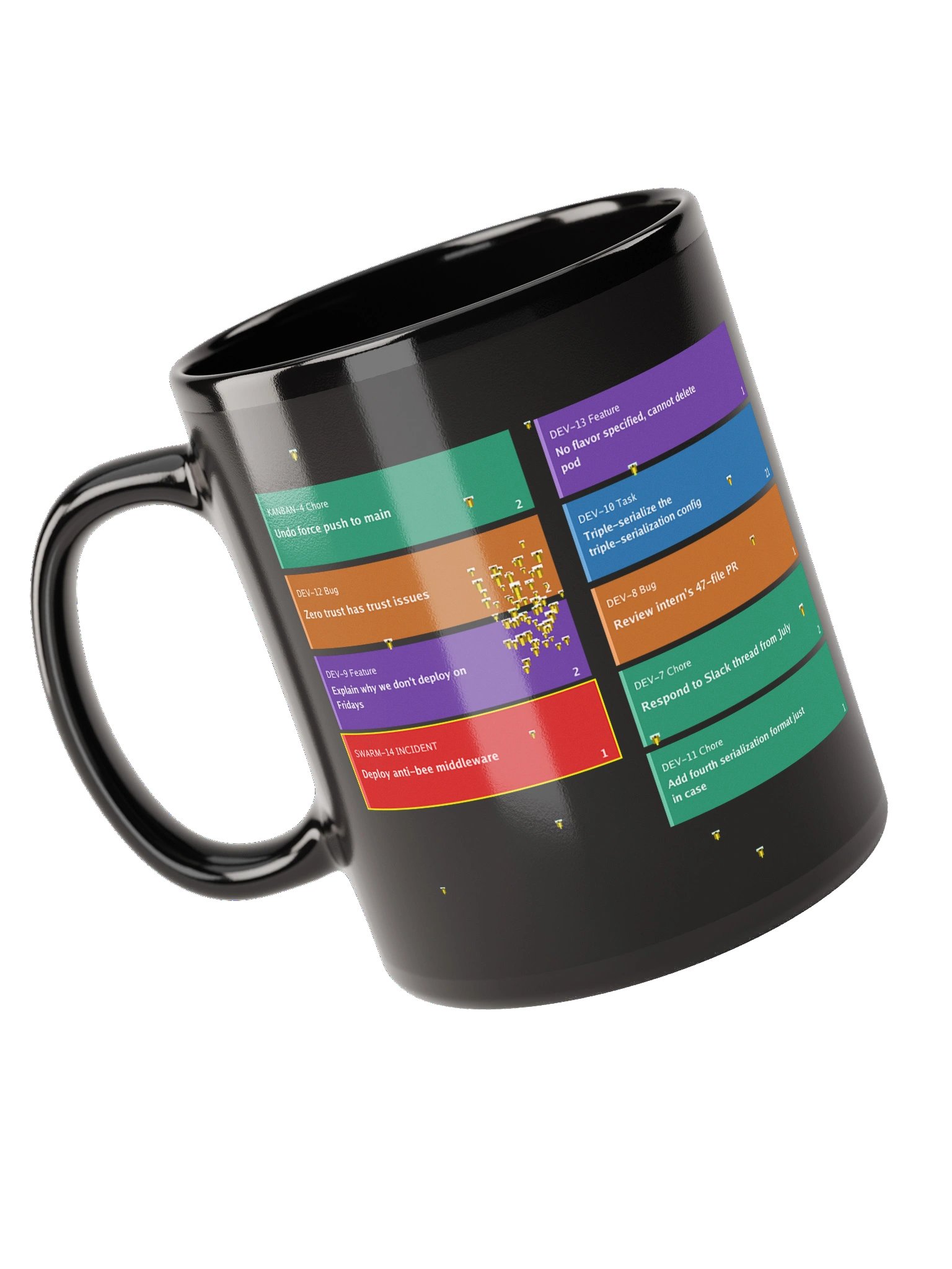 Bees have Entered the Sprint Mug Blk product image (10)
