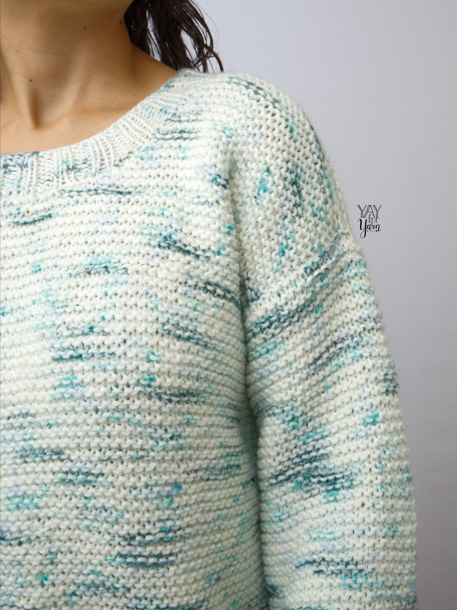 Basic Knit Pullover - PDF Knitting Pattern & Video Tutorial product image (3)